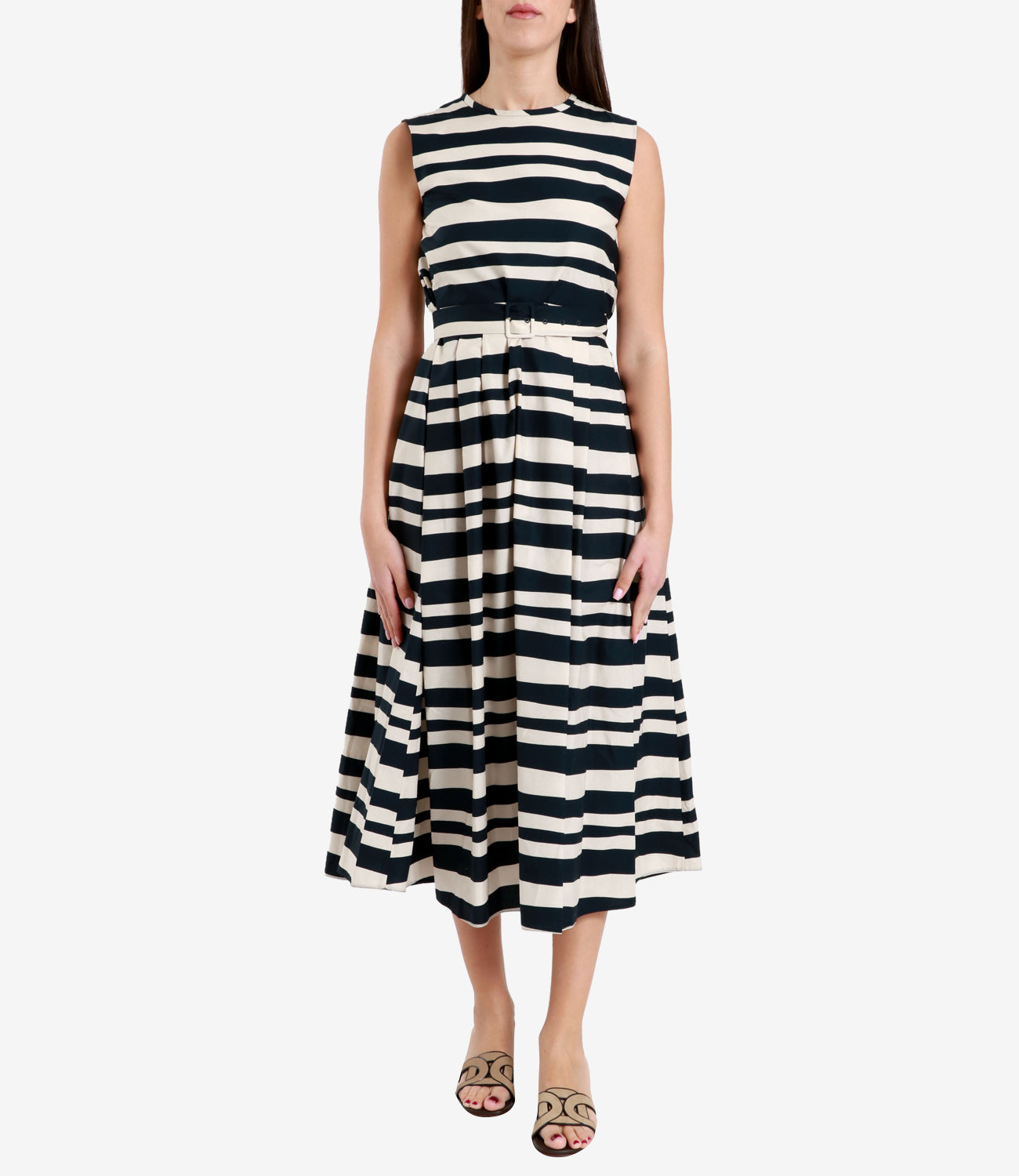 S Max Mara | Esmeralda Dress Ivory and Blue