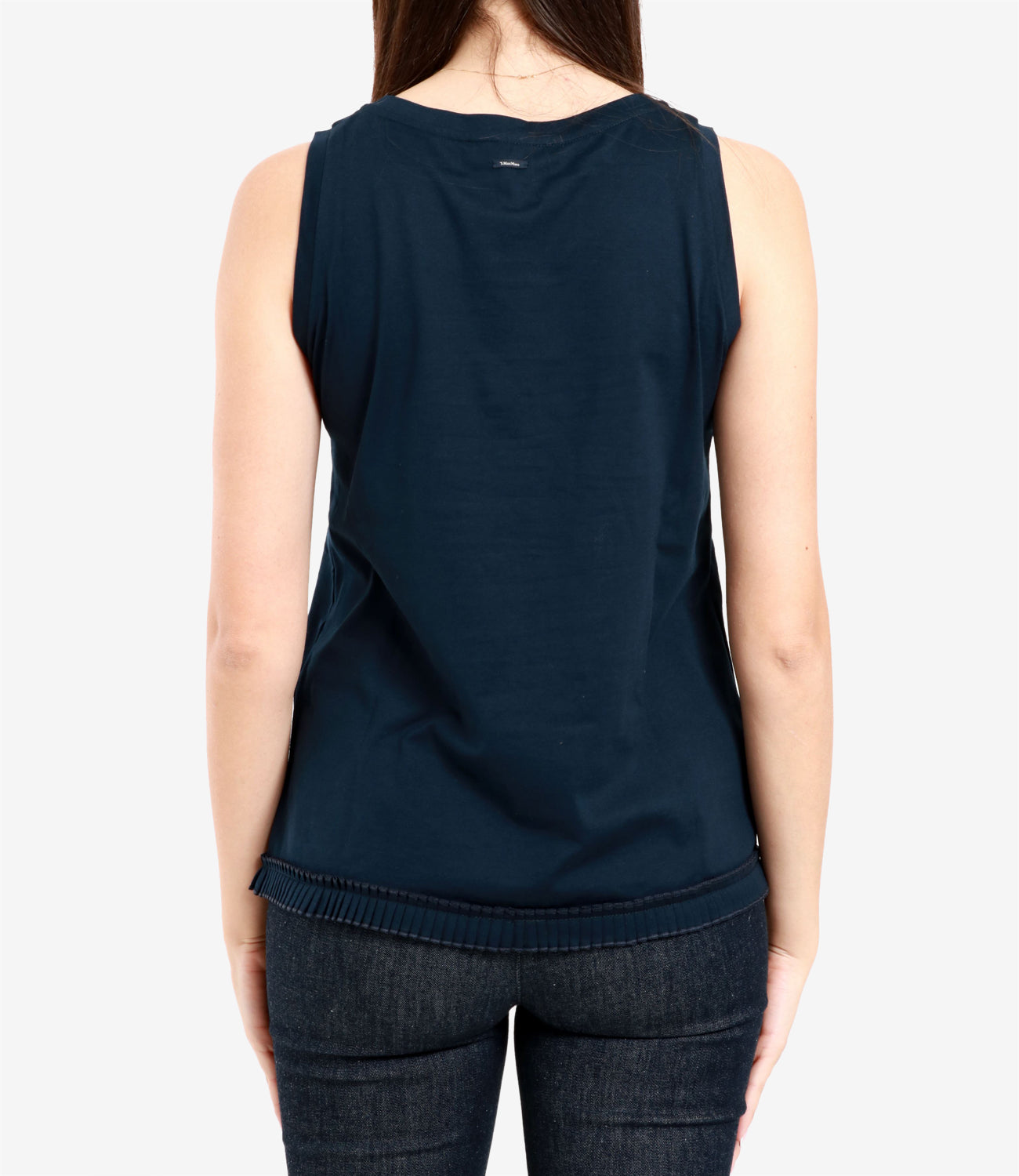 S Max Mara | Canotta Racer Blu Navy