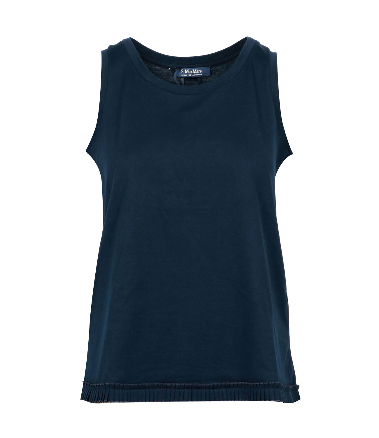 S Max Mara | Canotta Racer Blu Navy