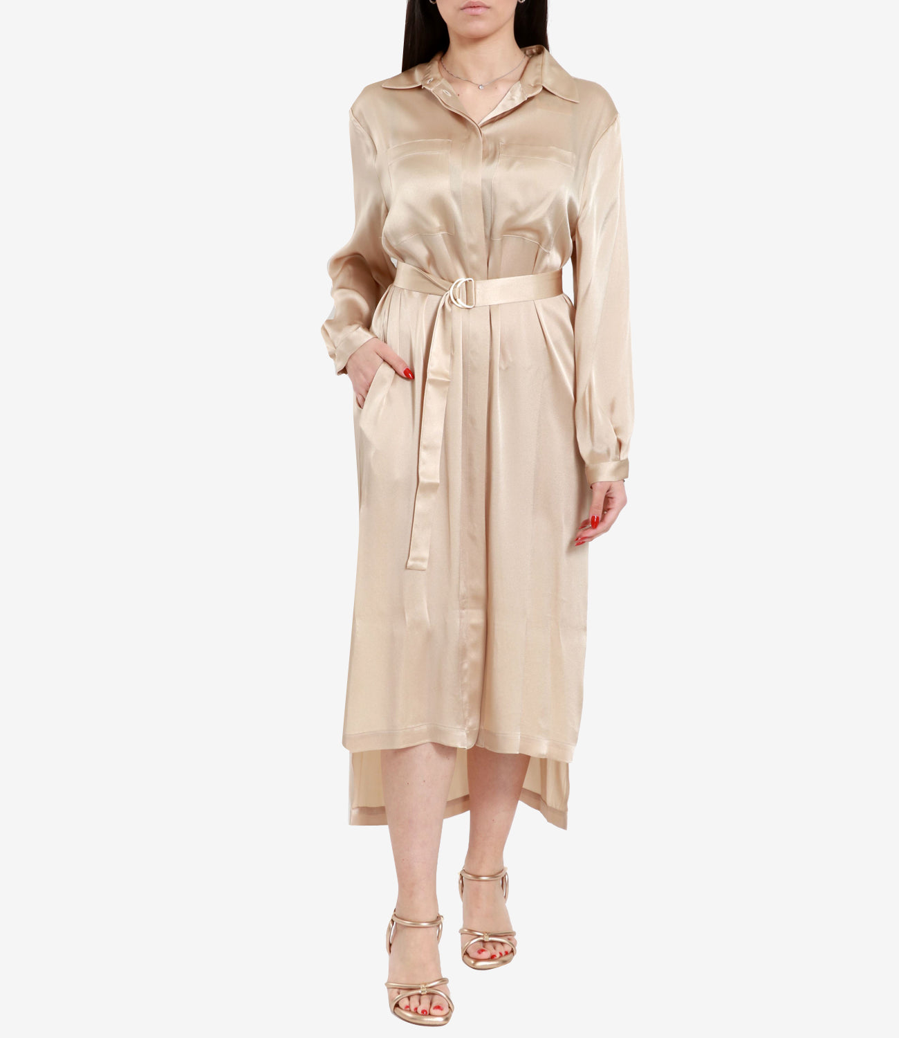 Semicouture | Abito Philipa Beige