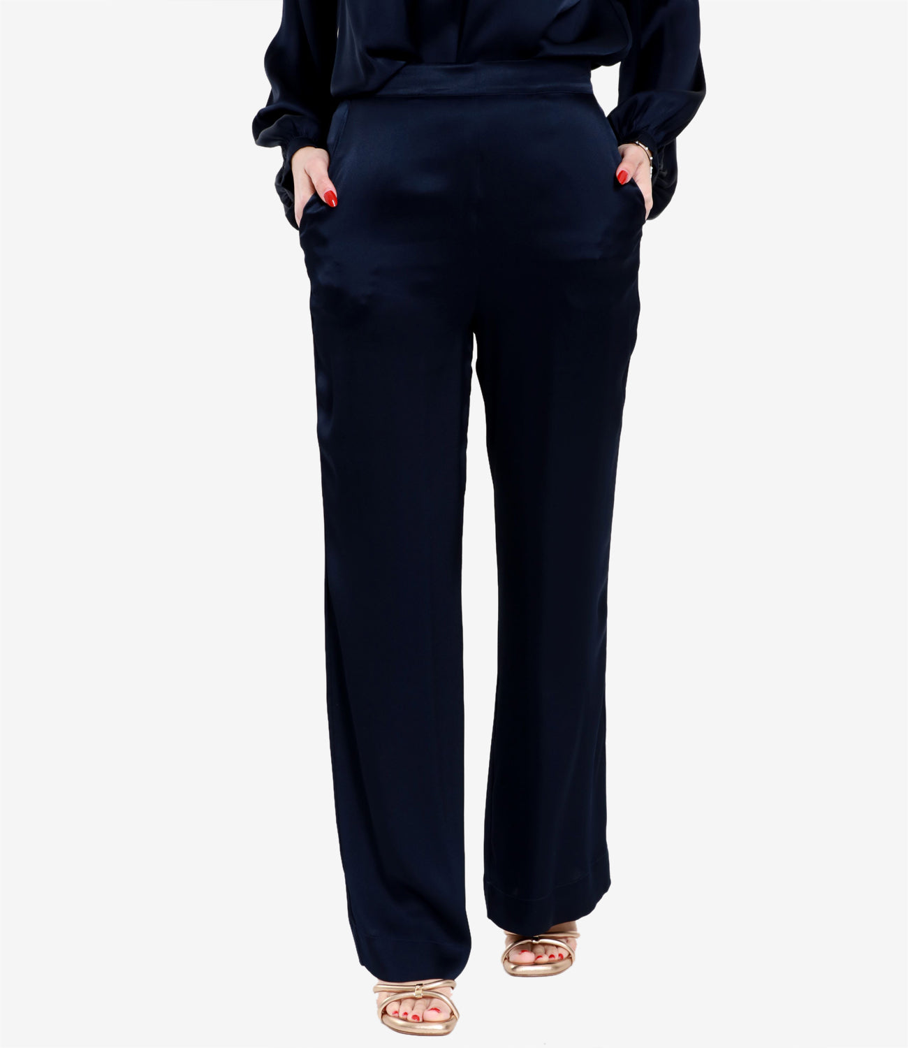 Semicouture | Pantalone Emerson Blu Notte