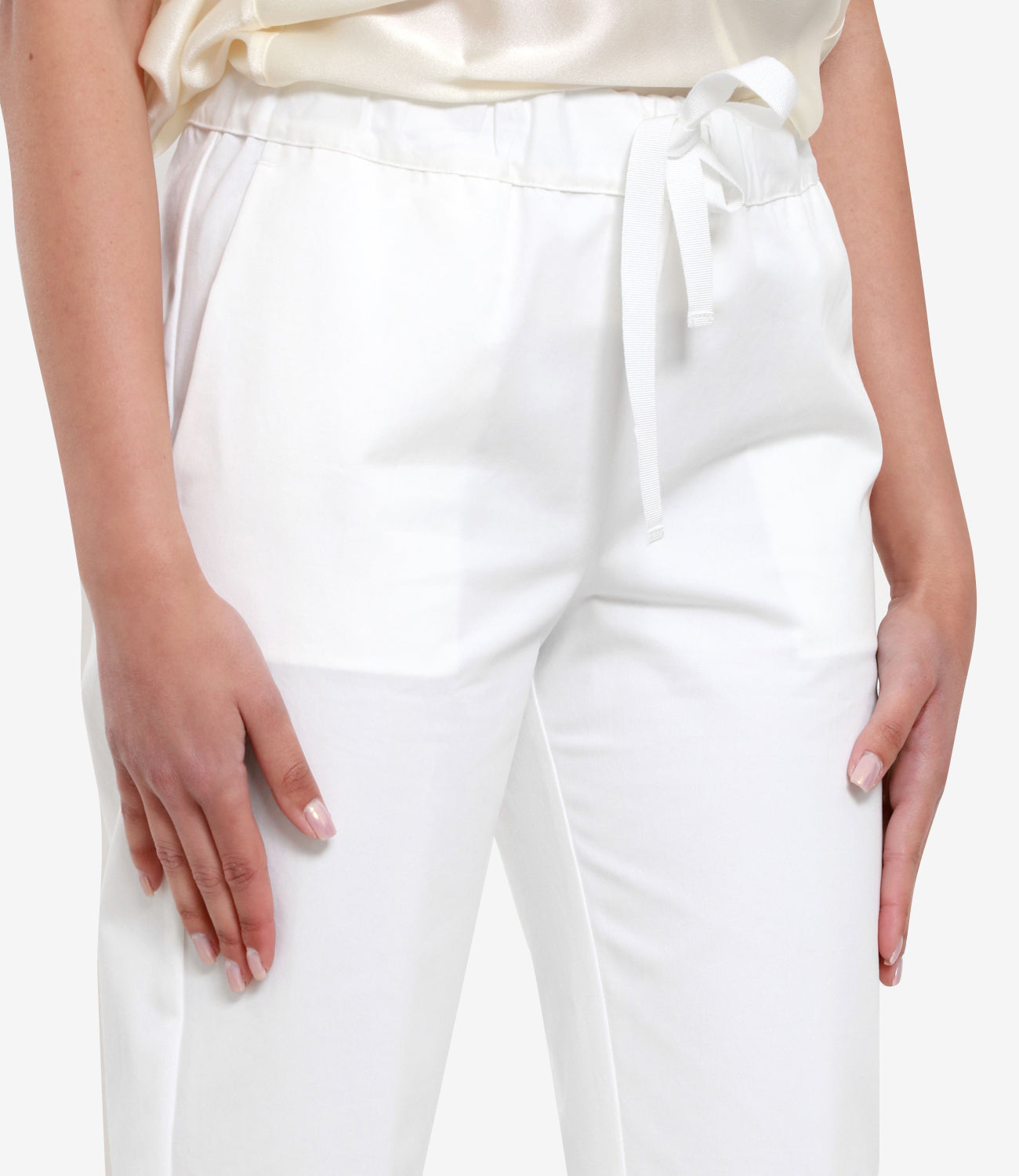 Semicouture | Pantalone Buddy Bianco