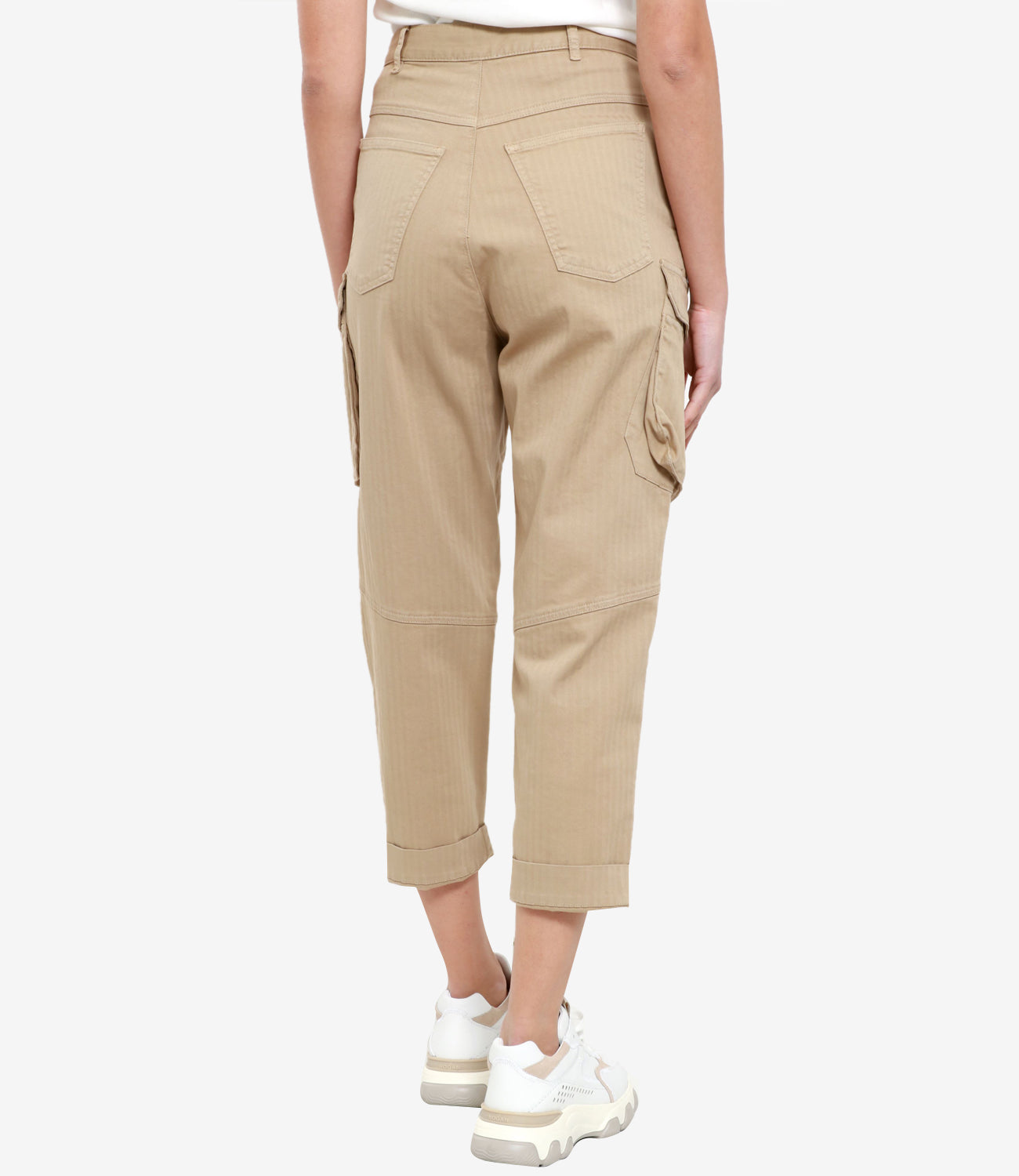 Semicouture | White Hazelnut Trousers