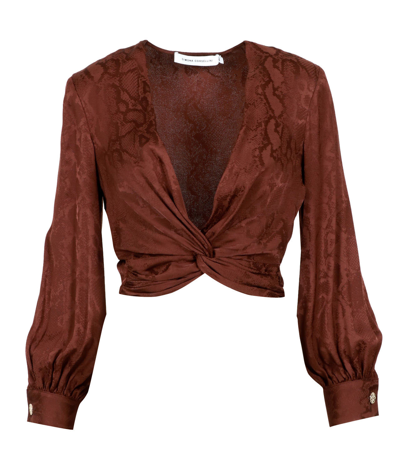 Simona Corsellini | Chocolate Brown Blouse