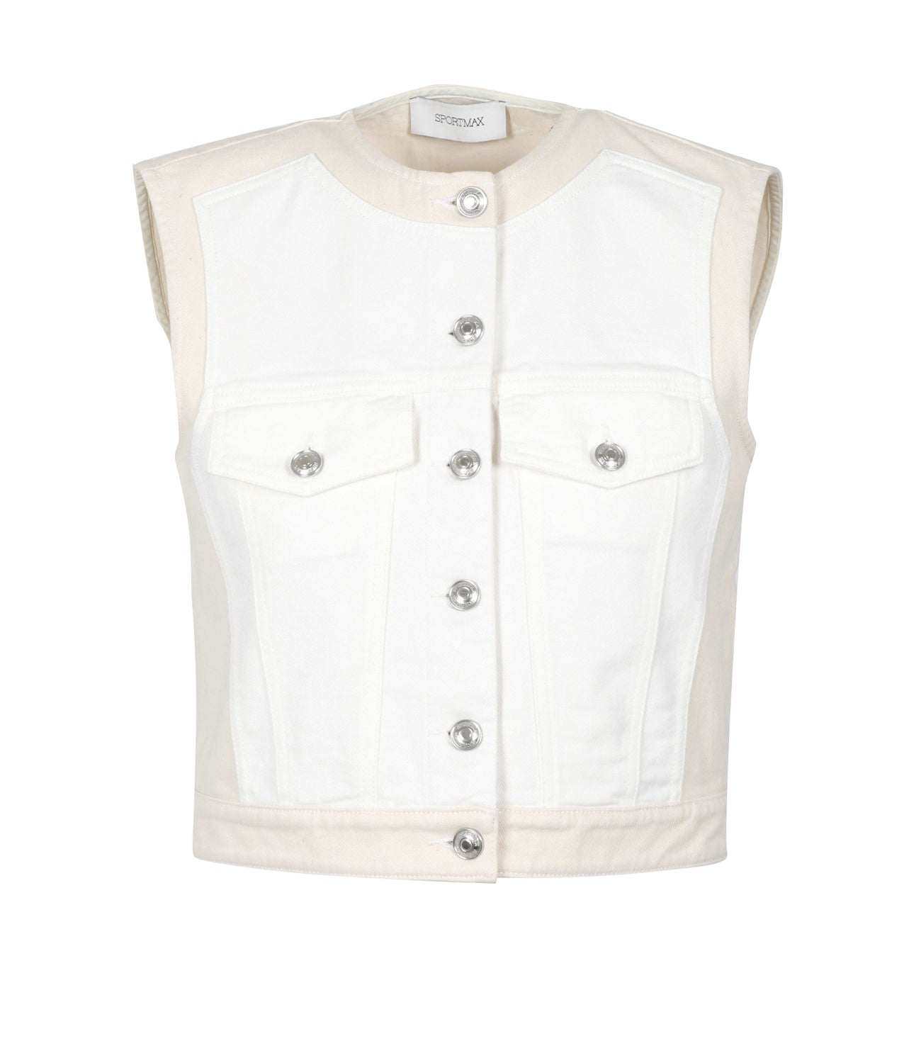 Sportmax | Gilet Salita Bianco e Panna