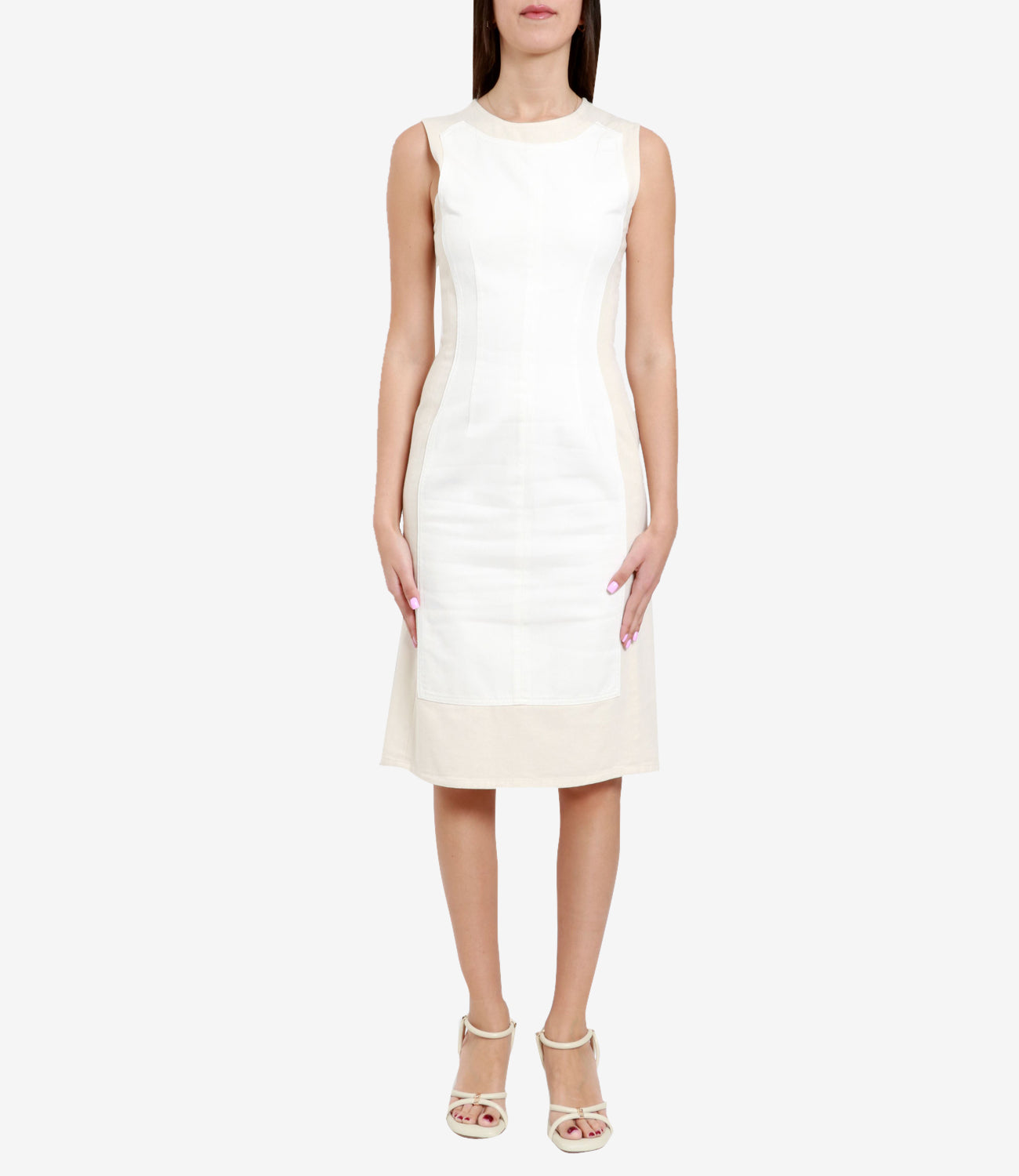 Sportmax | Abito Yang Bianco e Beige