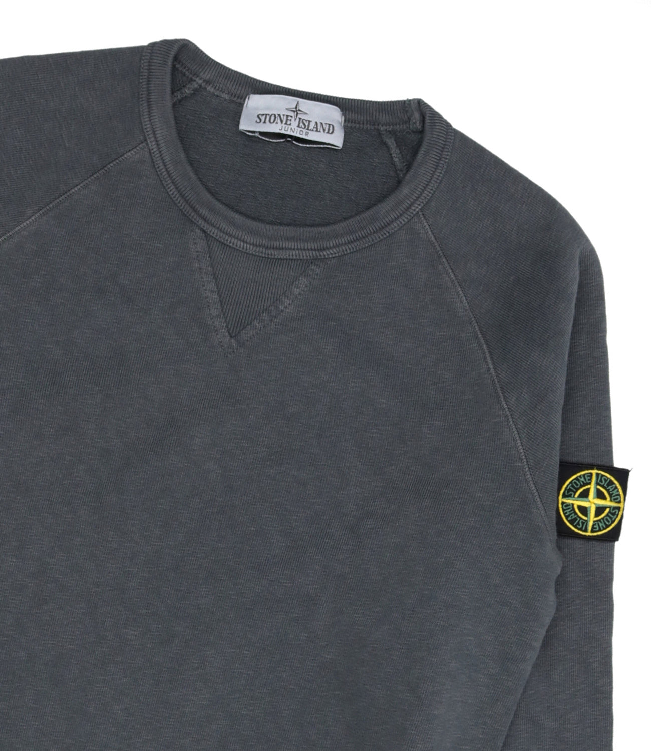 Stone Island Junior | Felpa Blu Acciaio