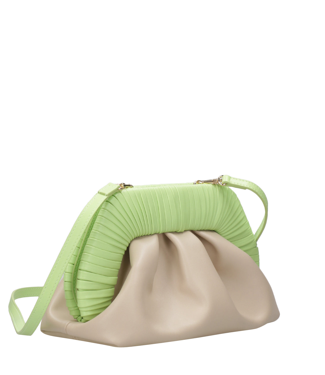 Themoirè | Borsa Tia Cordonia Grape Beige e Verde