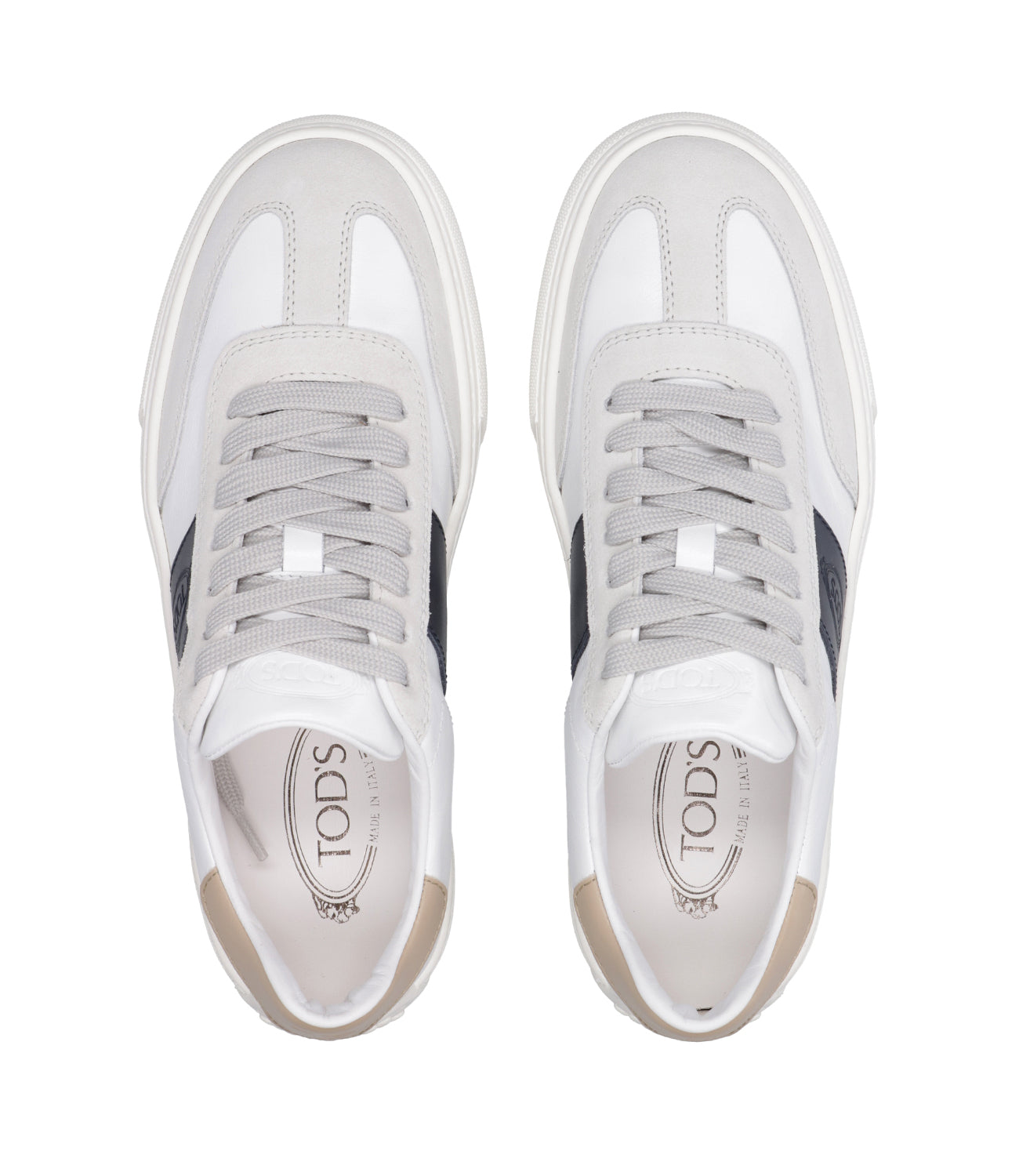 Tod's | White and Blue Sneakers