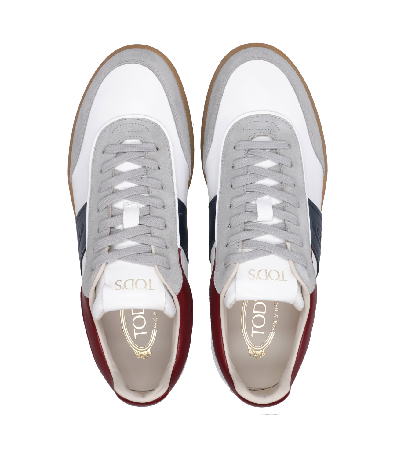 Tod's | Sneakers Bianca Blu e Bordeaux