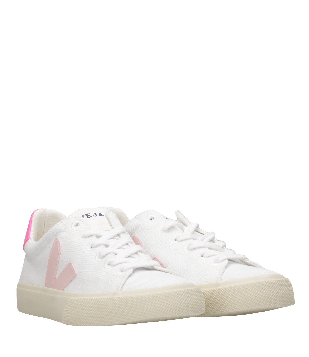 Veja | Sneakers Campo Canvas Bianco e Rosa