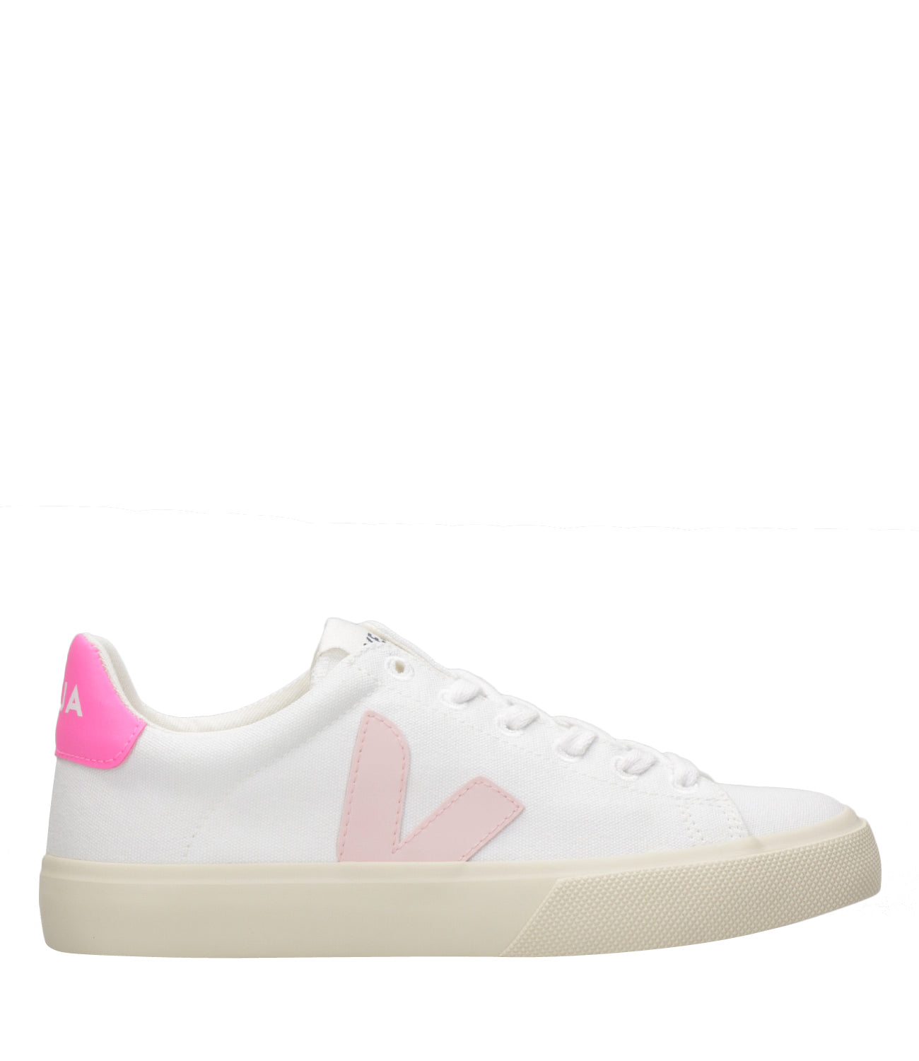 Veja | Sneakers Campo Canvas Bianco e Rosa