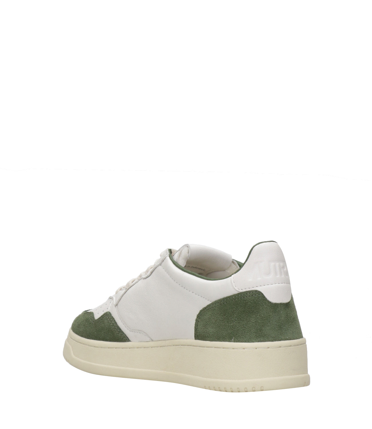 Autry | Medalist Low Man Sneakers White and Military Green