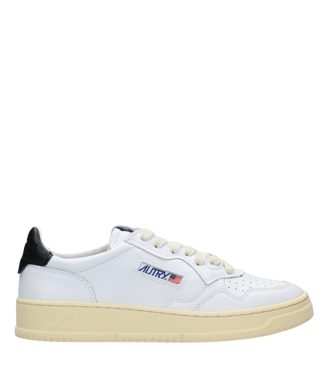 Autry | Medalist Low Man Sneakers White and Black