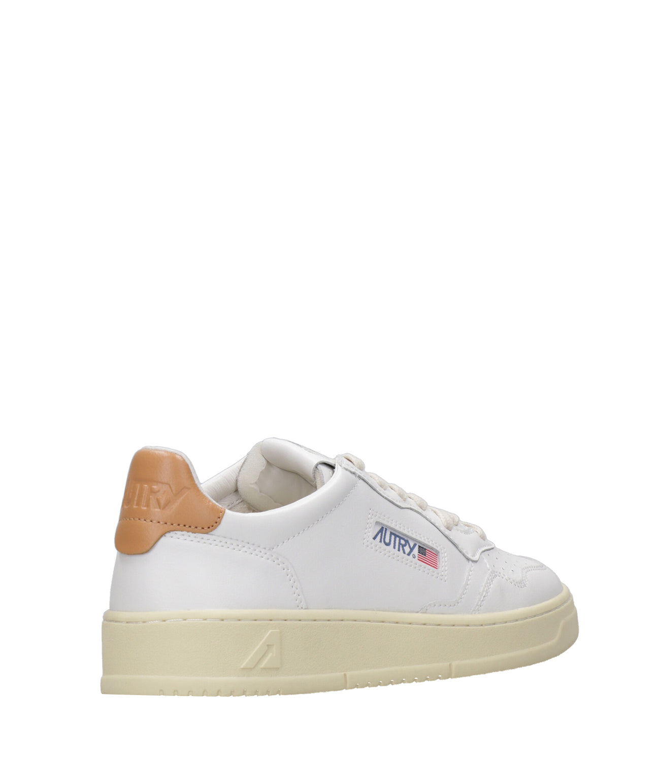 Autry | Sneakers Medalist Low Man Bianca e Cuoio