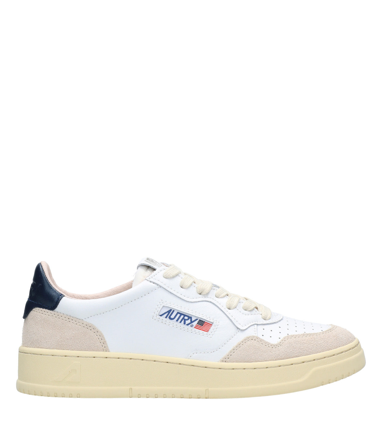 Autry | Medalist Low Man Sneakers White and Blue