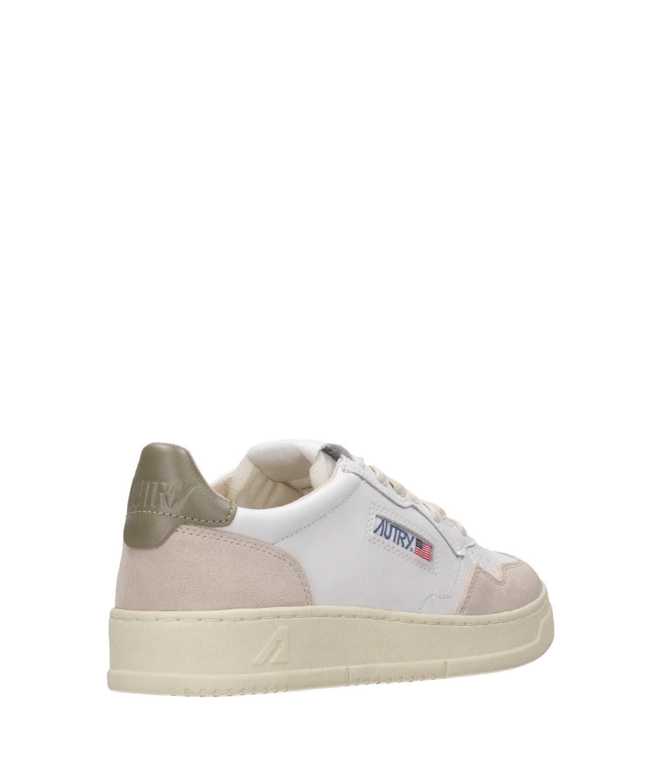 Autry | Sneakers Medalist Low Man Bianca e Verde militare