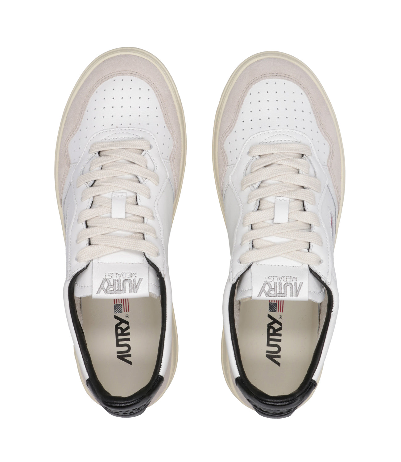 Autry | Sneakers Medalist Low Man Bianca e Nera