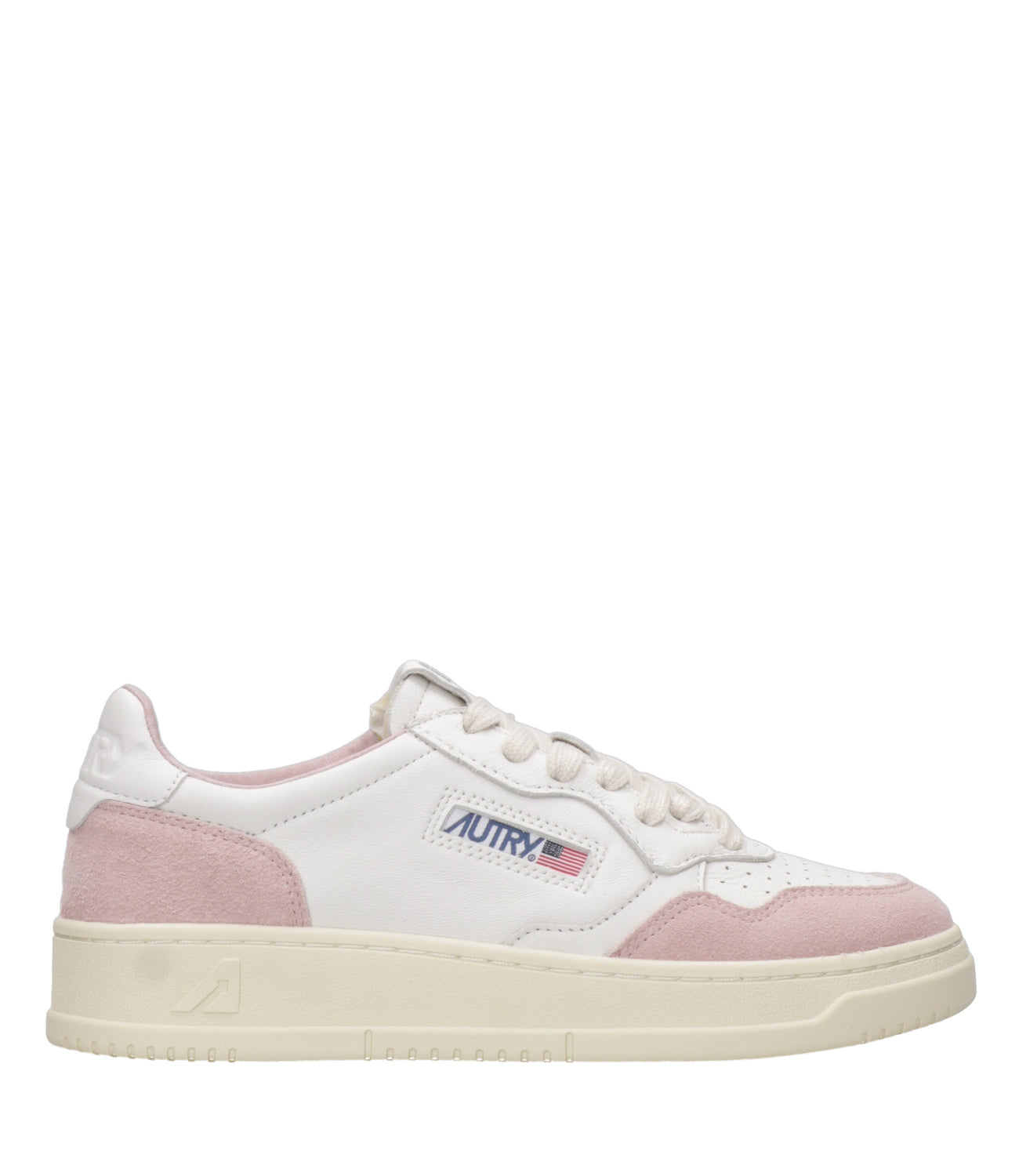 Autry | Medalist Low Woman White and Pink Sneakers