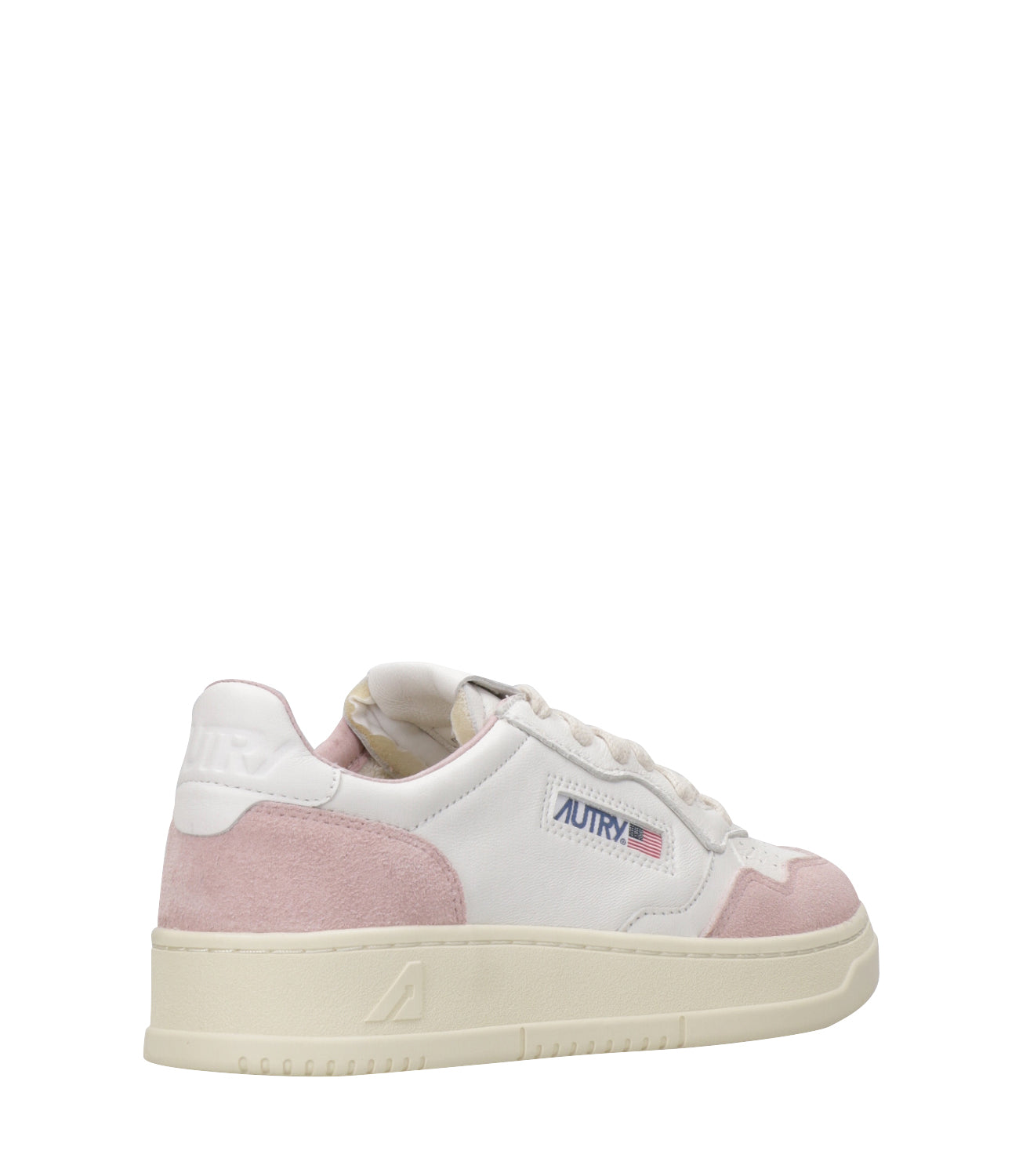 Autry | Medalist Low Woman White and Pink Sneakers