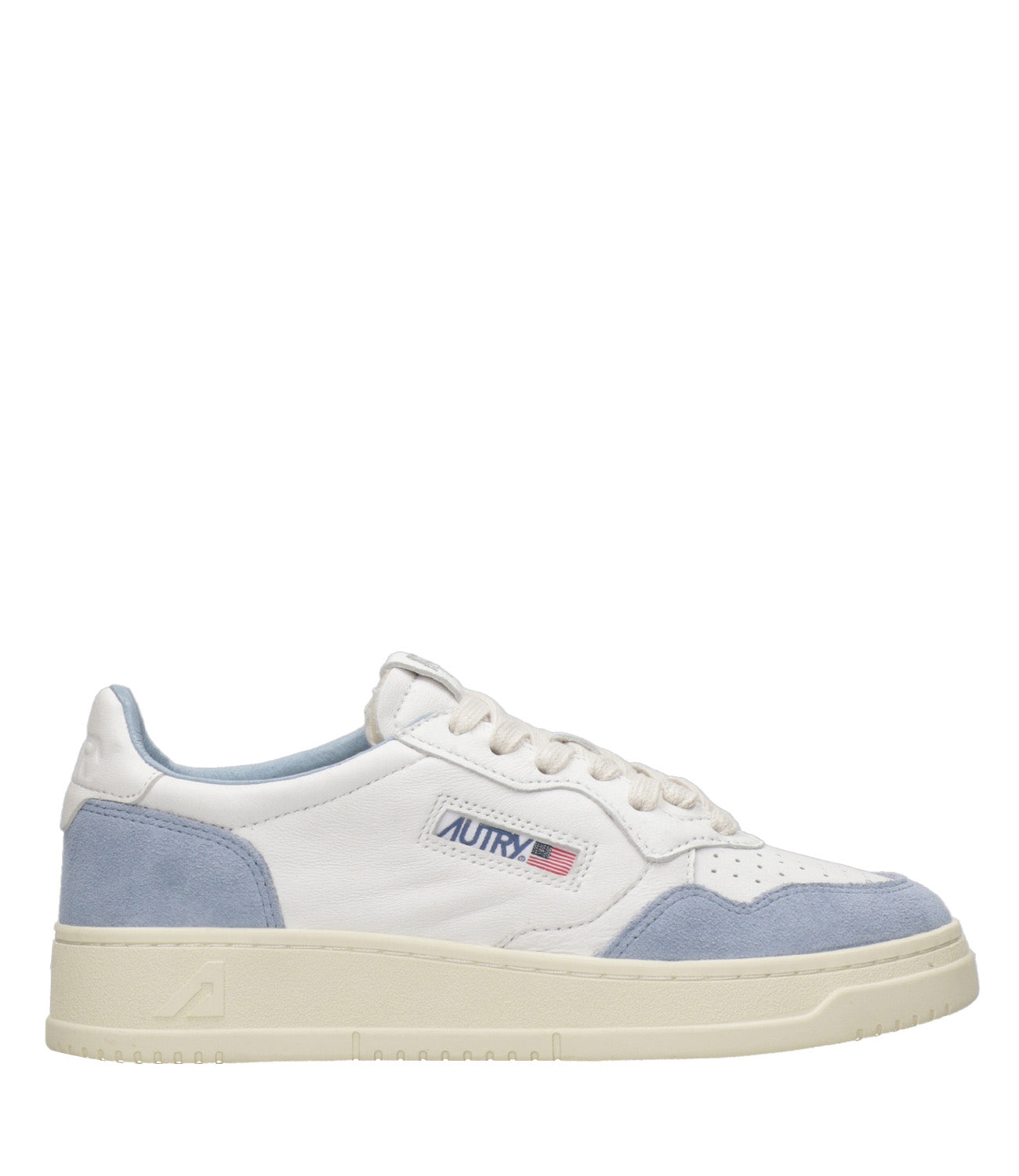 Autry | Sneakers Medalist Low Woman Bianco e Celeste