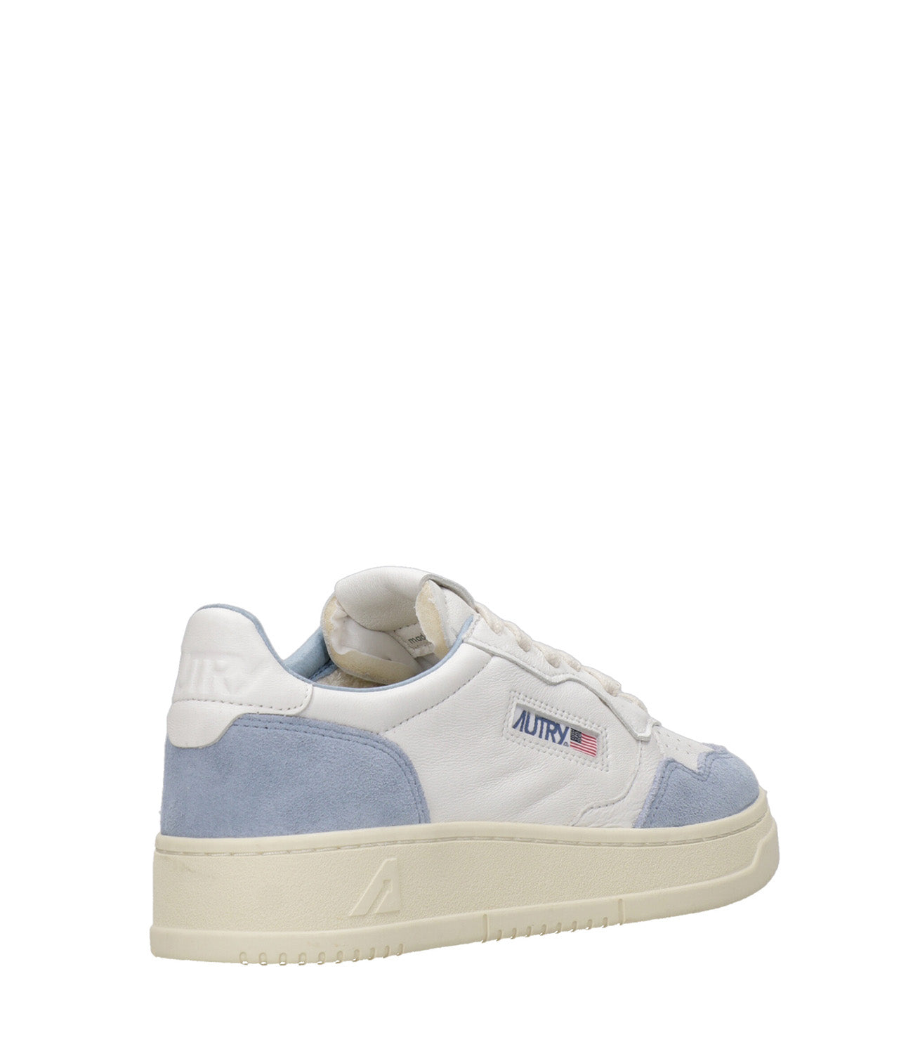 Autry | Medalist Low Woman White and Light Blue Sneakers