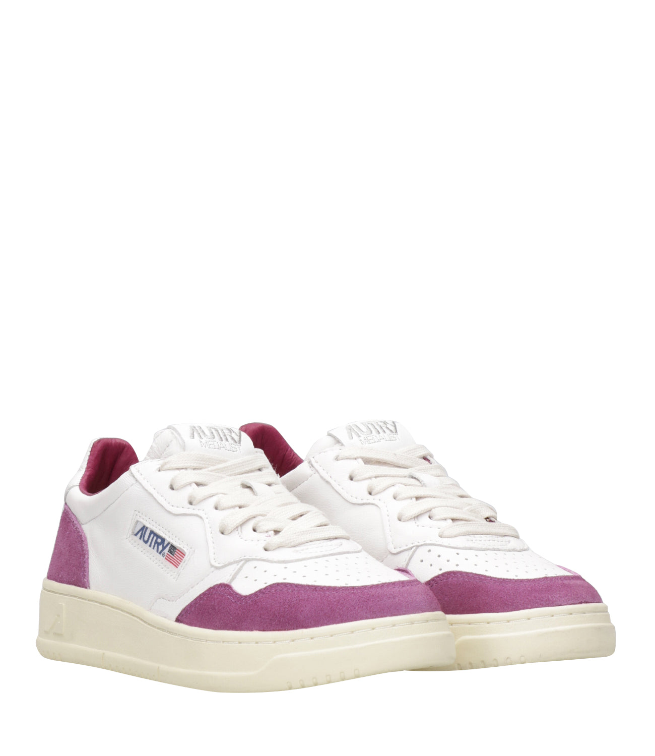 Autry | Sneakers Medalist Low Woman White and Scarlet