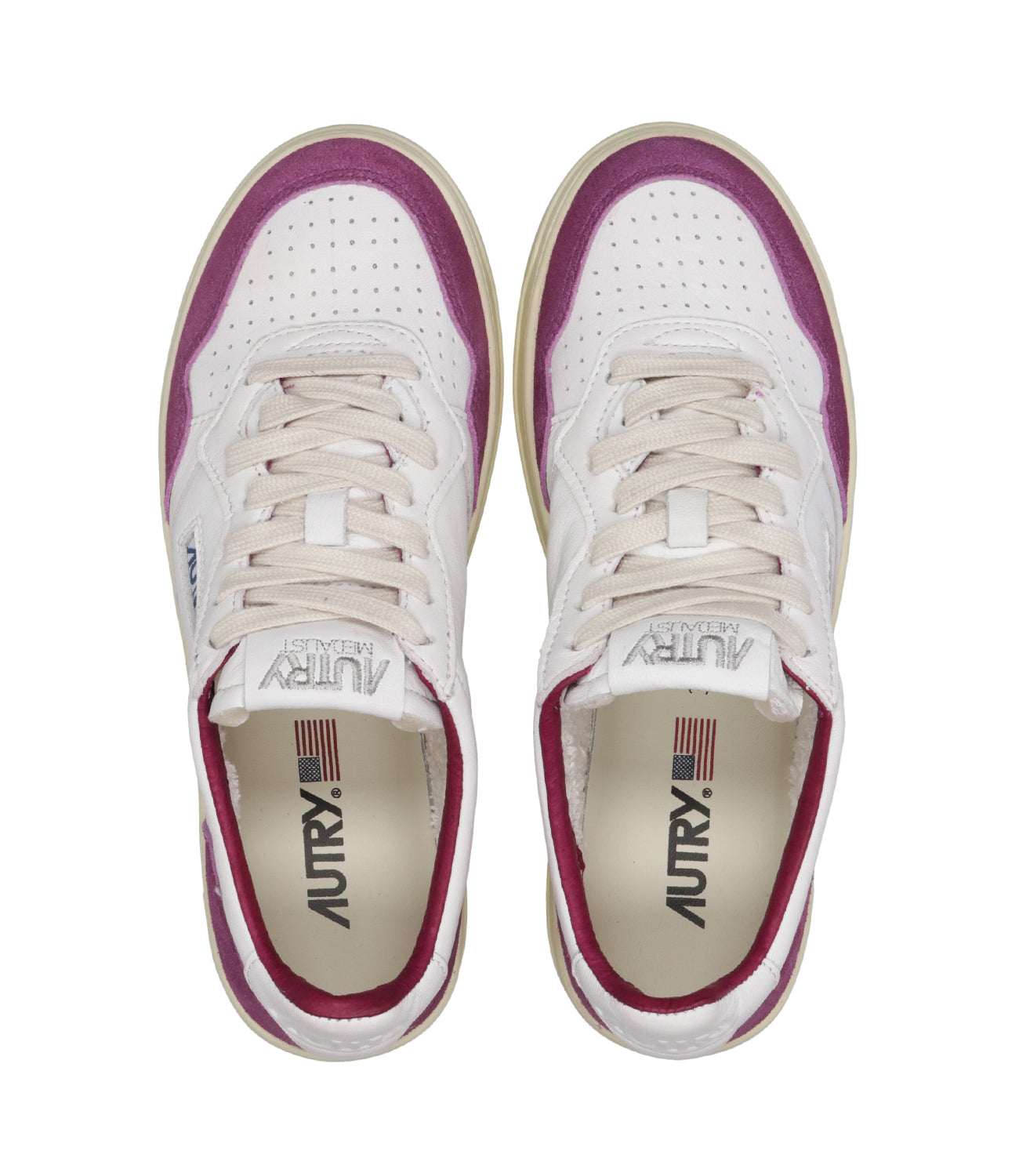 Autry | Sneakers Medalist Low Woman White and Scarlet