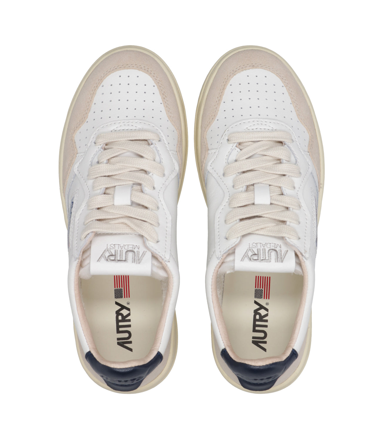 Autry | Sneakers Medalist Low Bianco e Blu