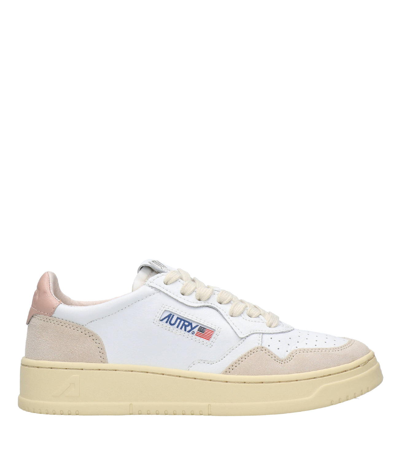 Autry | Medalist Low White and Blue Sneakers