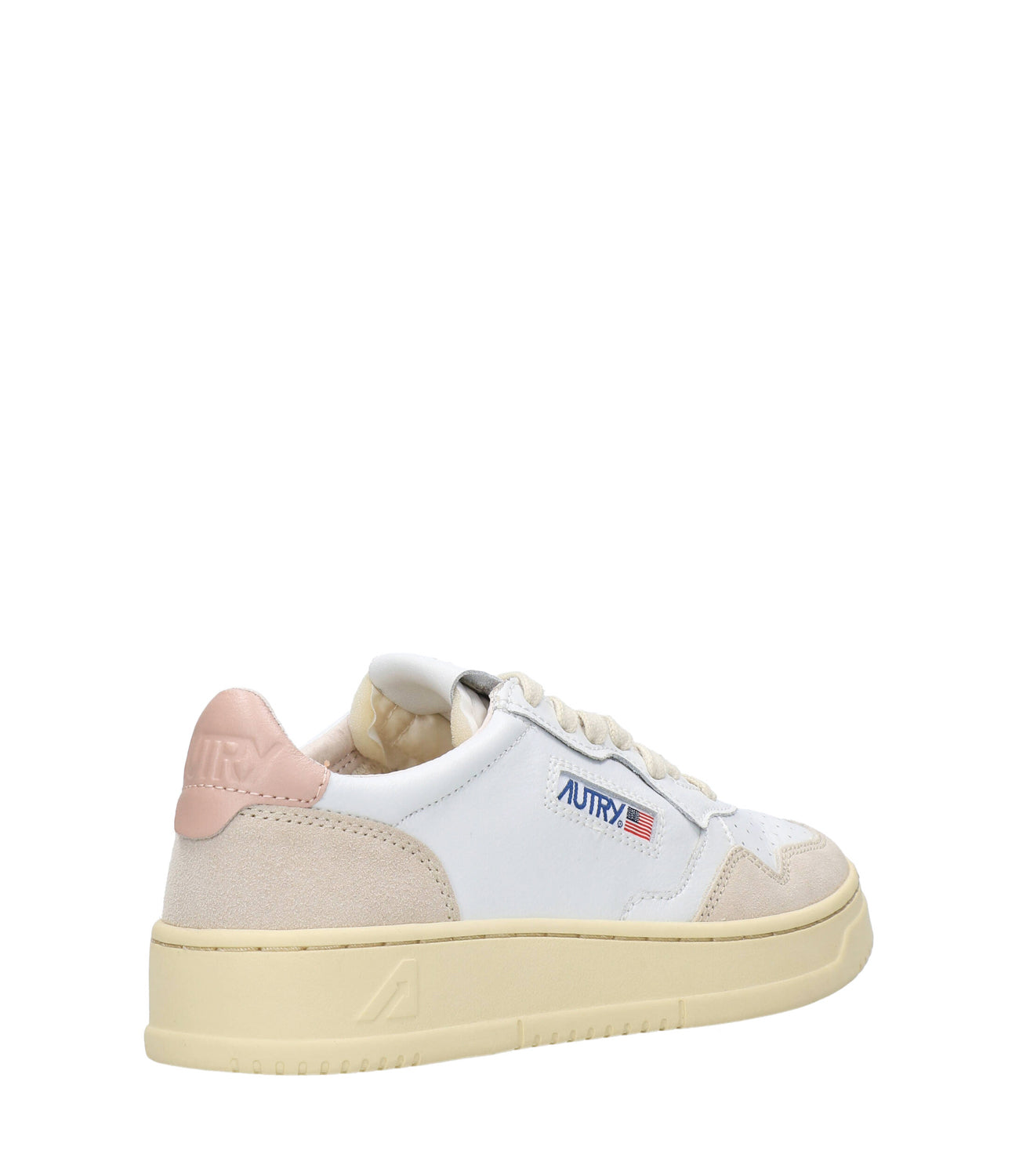 Autry | Sneakers Medalist Low Bianco e Rosa