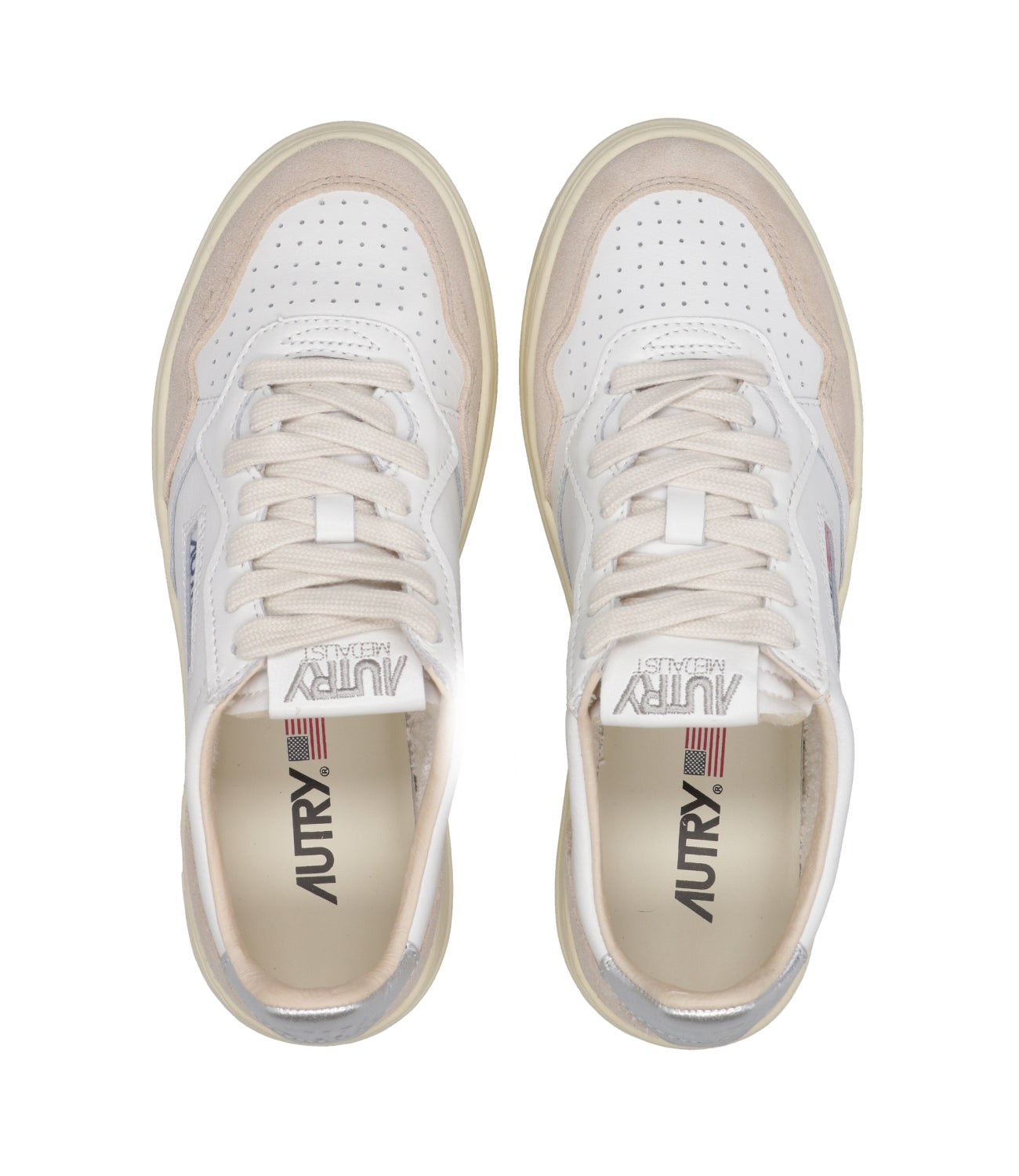 Autry | Sneakers Medalist Low Bianco e Blu