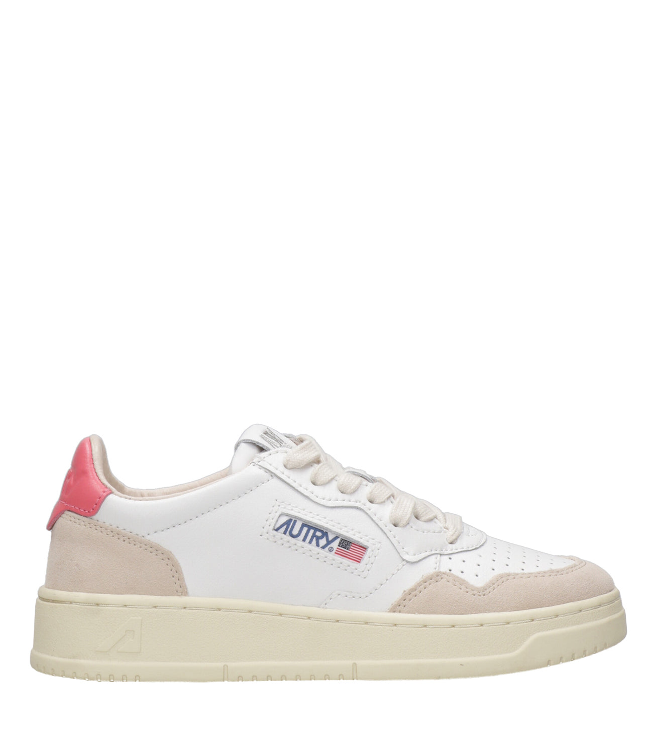 Autry | Sneakers Medalist Low Woman Bianca e Corallo