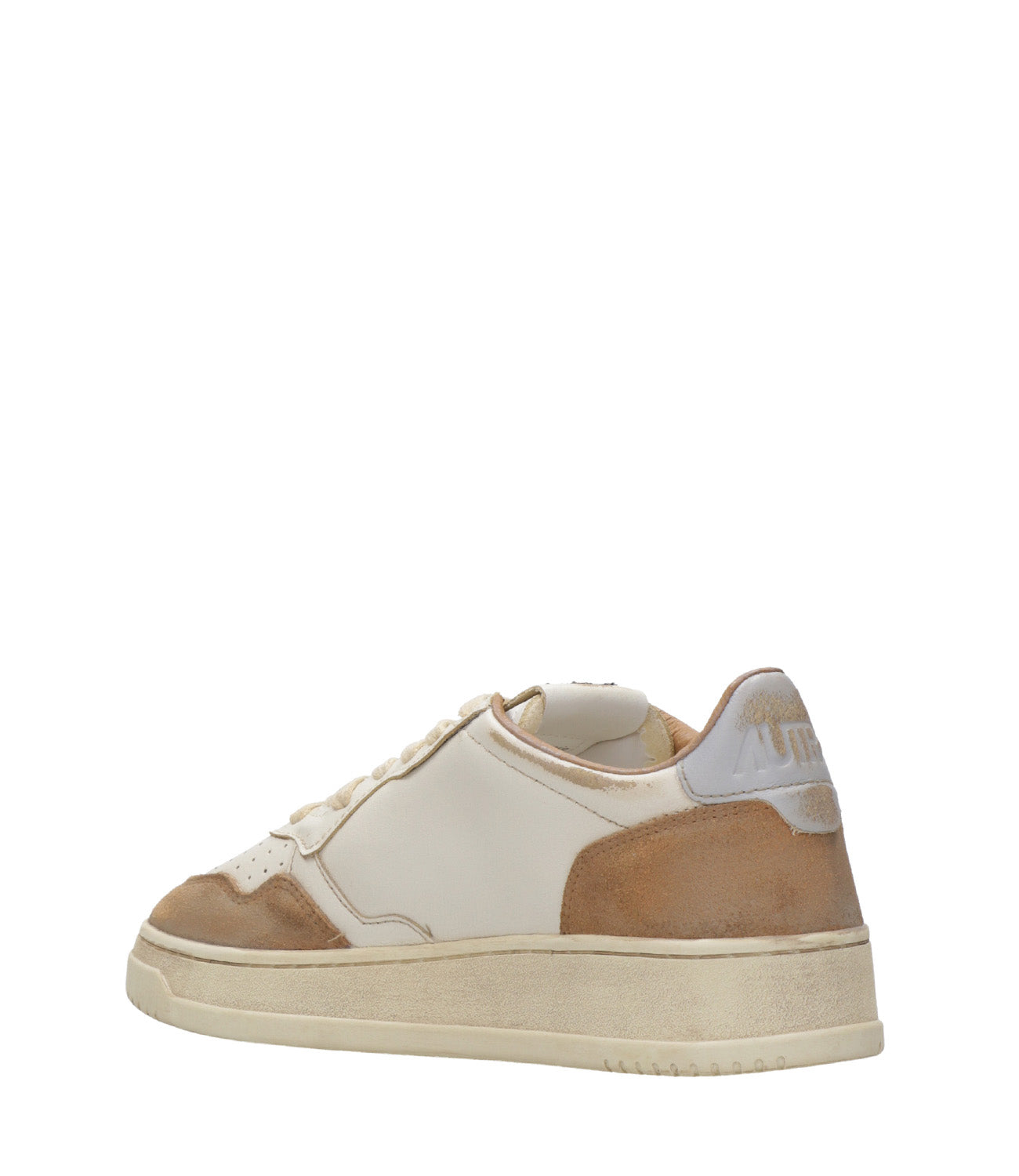 Autry | Sneakers Sup Vint Low Man White and Cognac