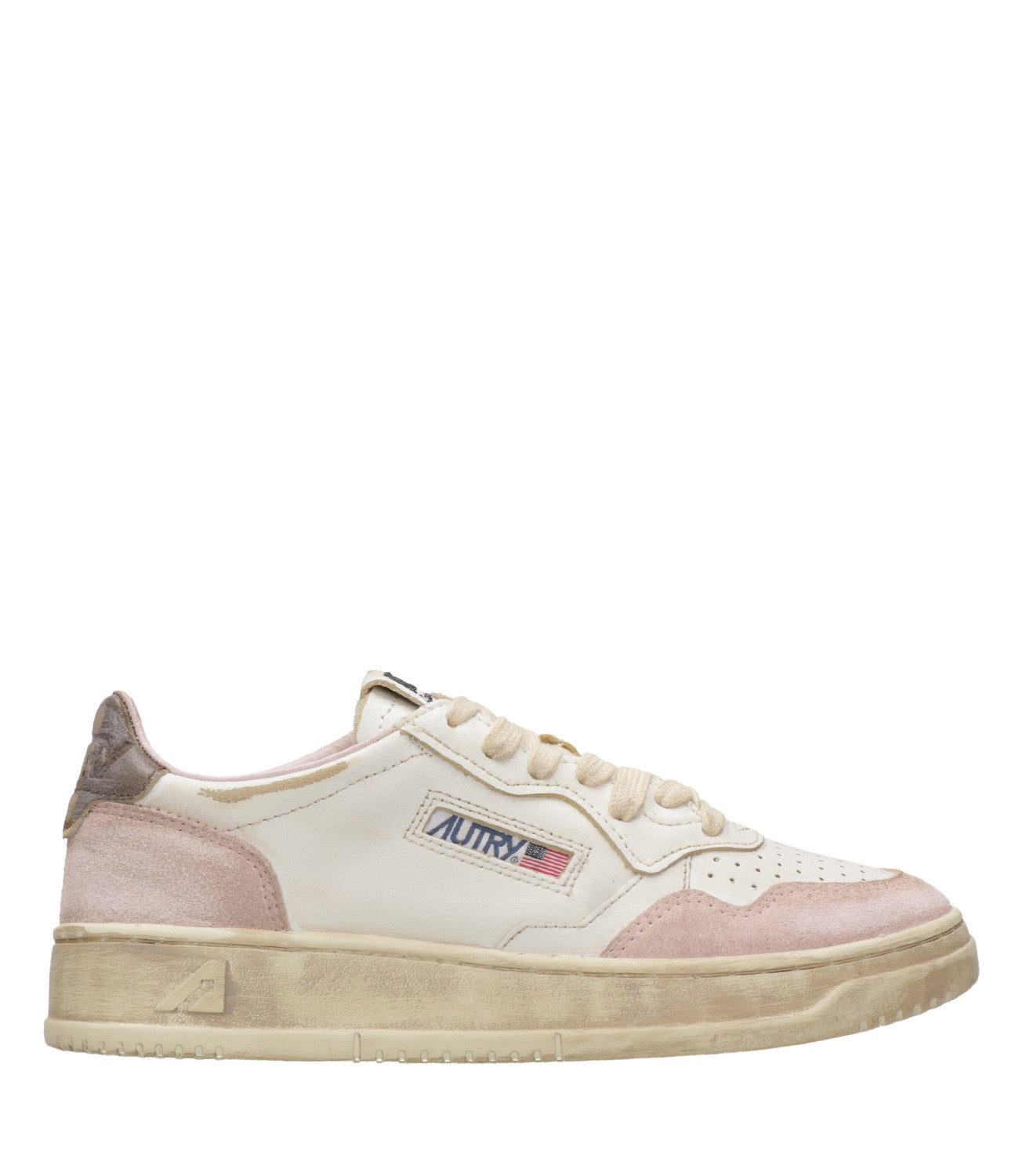 Autry | Sneakers Sup Vint Low Woman Pink and Brown