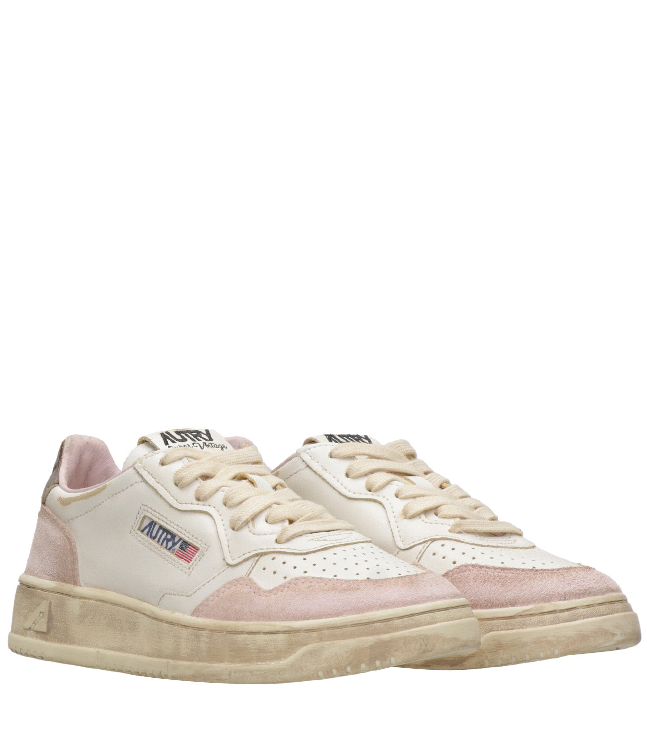 Autry | Sneakers Sup Vint Low Woman Pink and Brown