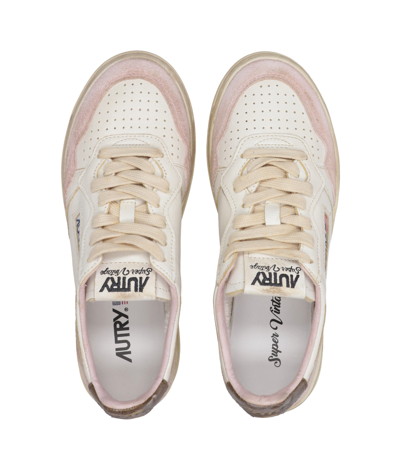 Autry | Sneakers Sup Vint Low Woman Pink and Brown