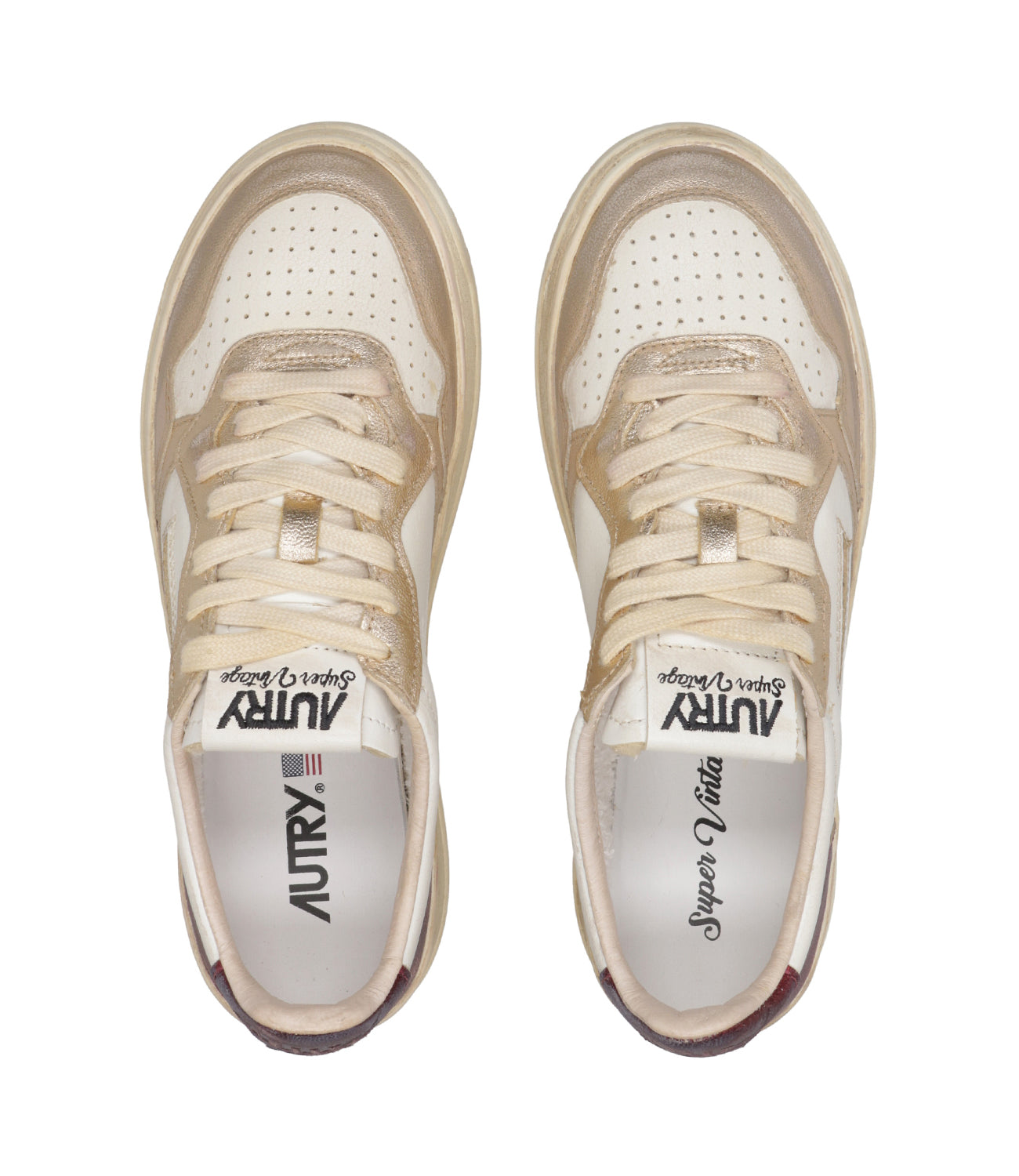 Autry | Sneakers Sup Vint Low Woman Platino e Viola