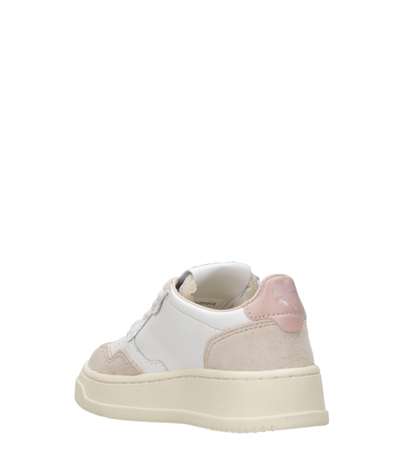 Autry Kids | Medalist Low White and Pink Sneakers