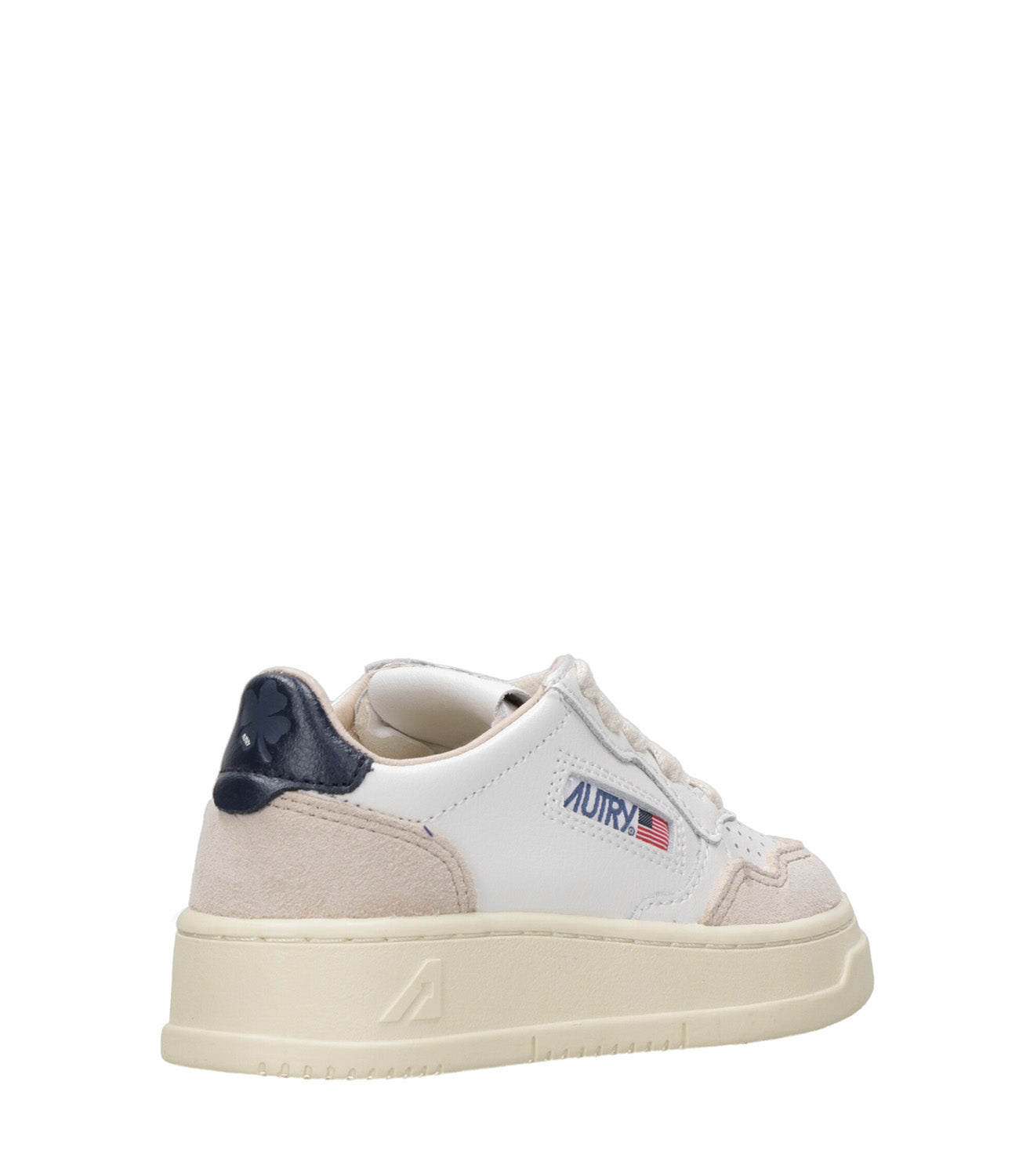 Autry Kids | Medalist Low White and Blue Sneakers