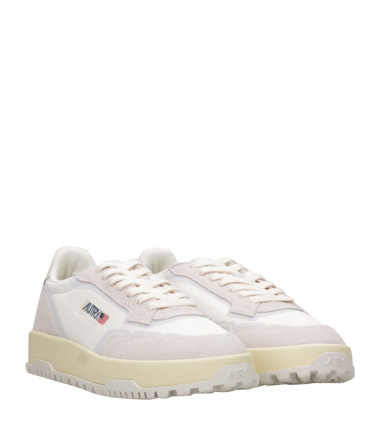 Autry | Wildpace Low White and Natural Sneakers