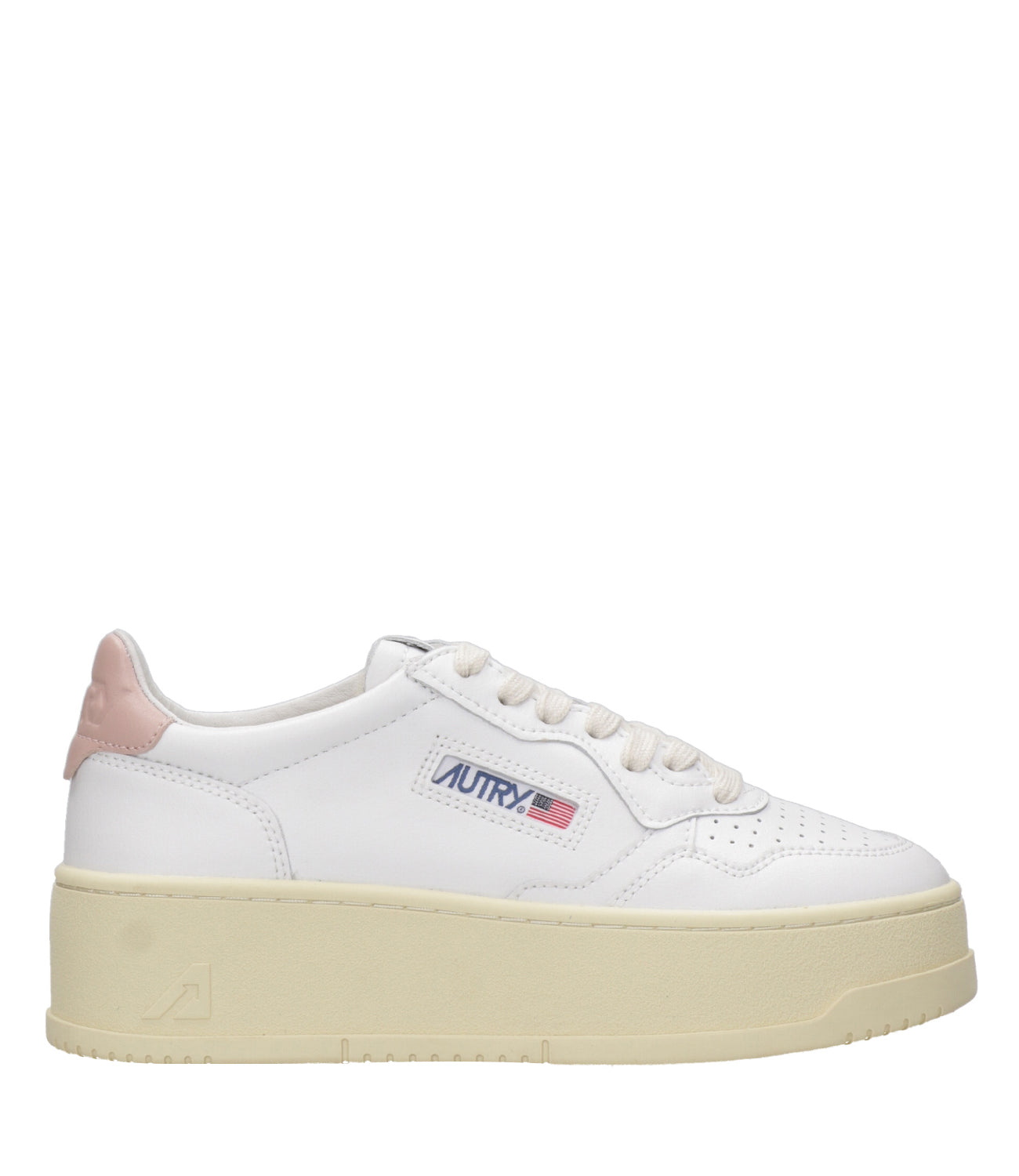 Autry | Sneakers Platform Low Woman Bianca e Rosa