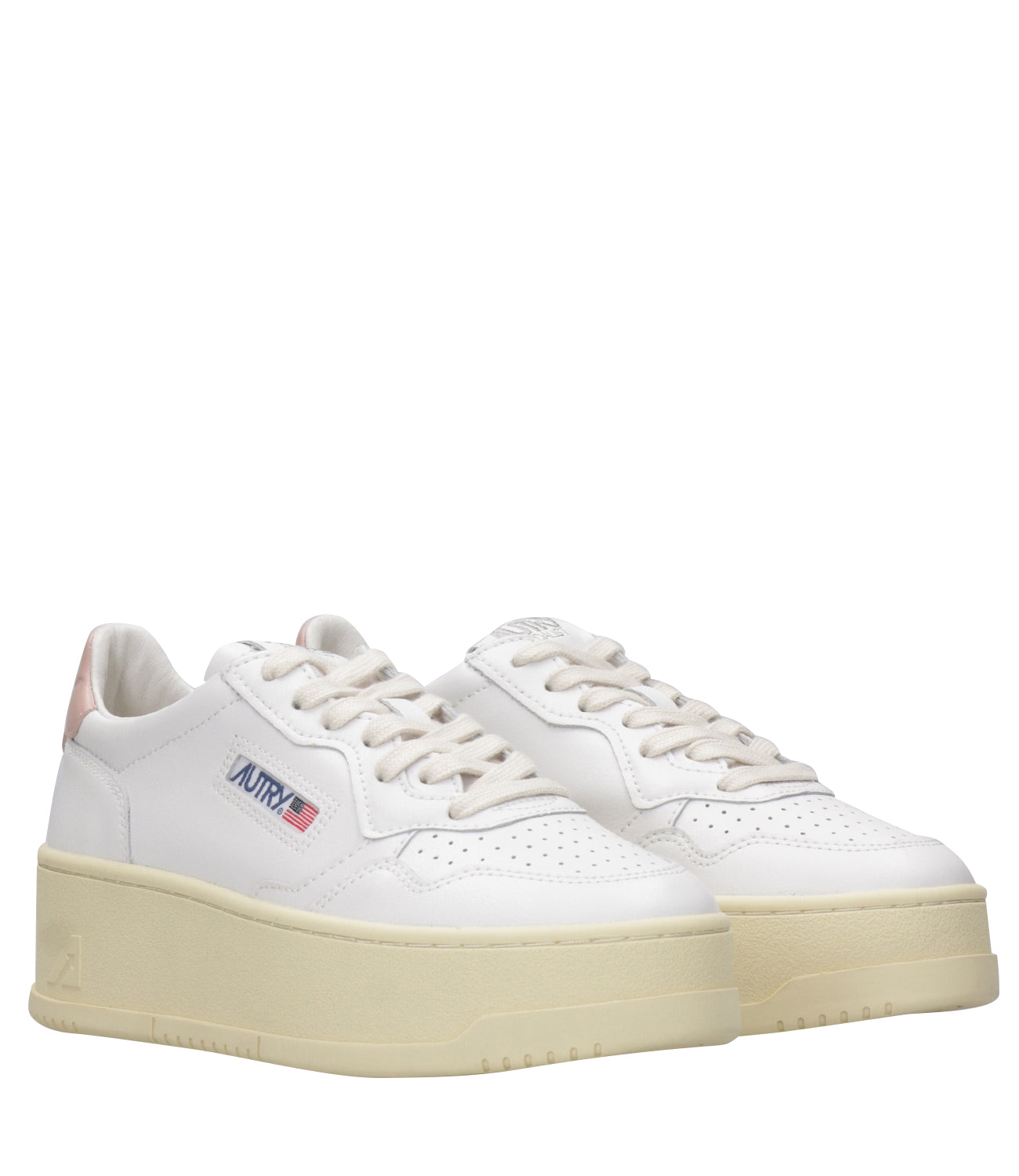 Autry | Sneakers Platform Low Woman White and Pink