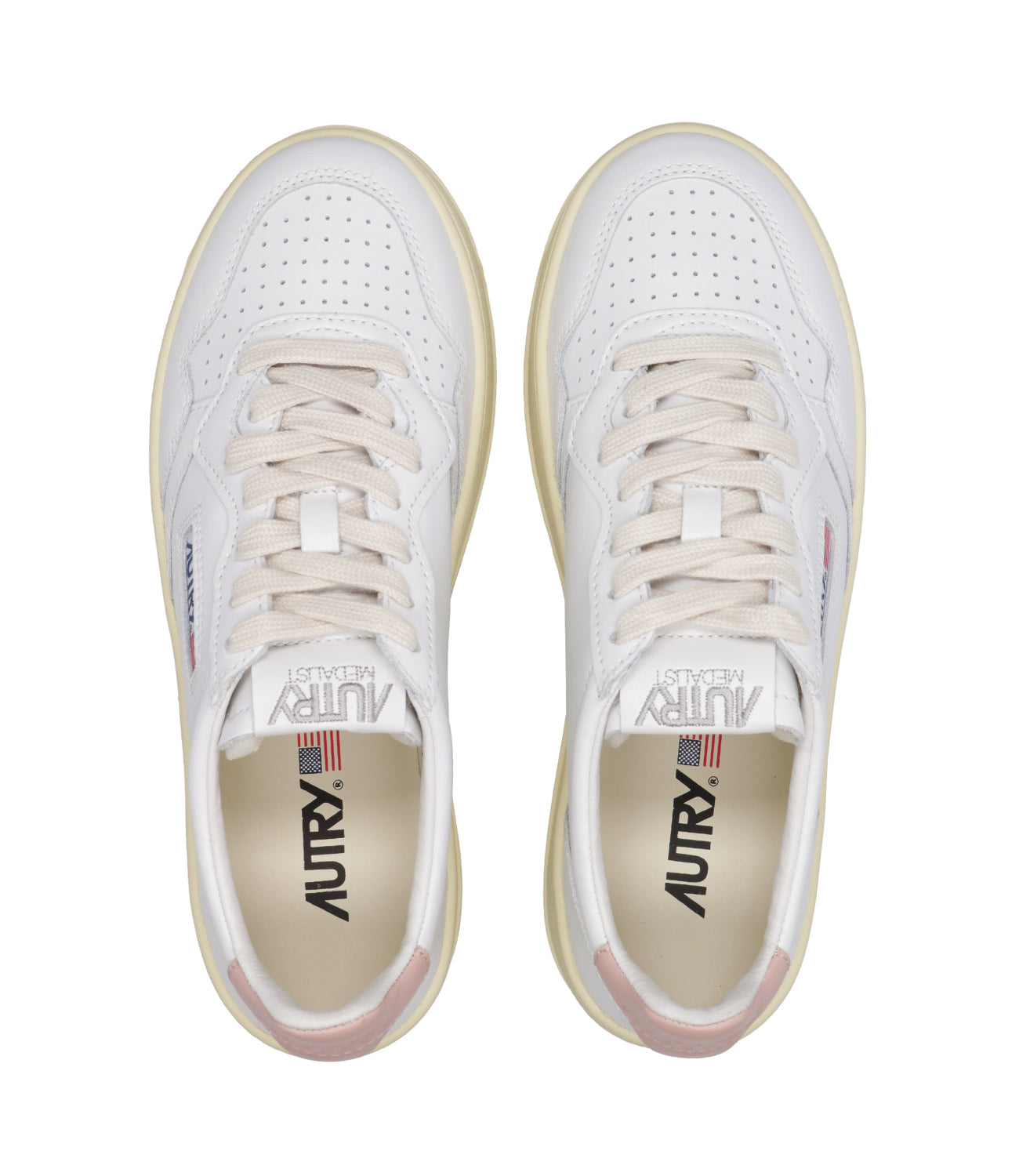 Autry | Sneakers Platform Low Woman White and Pink