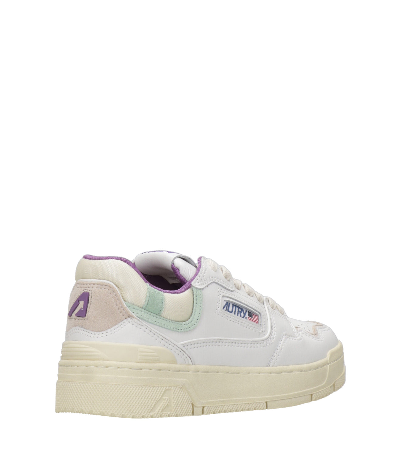 Autry | Sneakers CLC Low Woman White Purple and Green