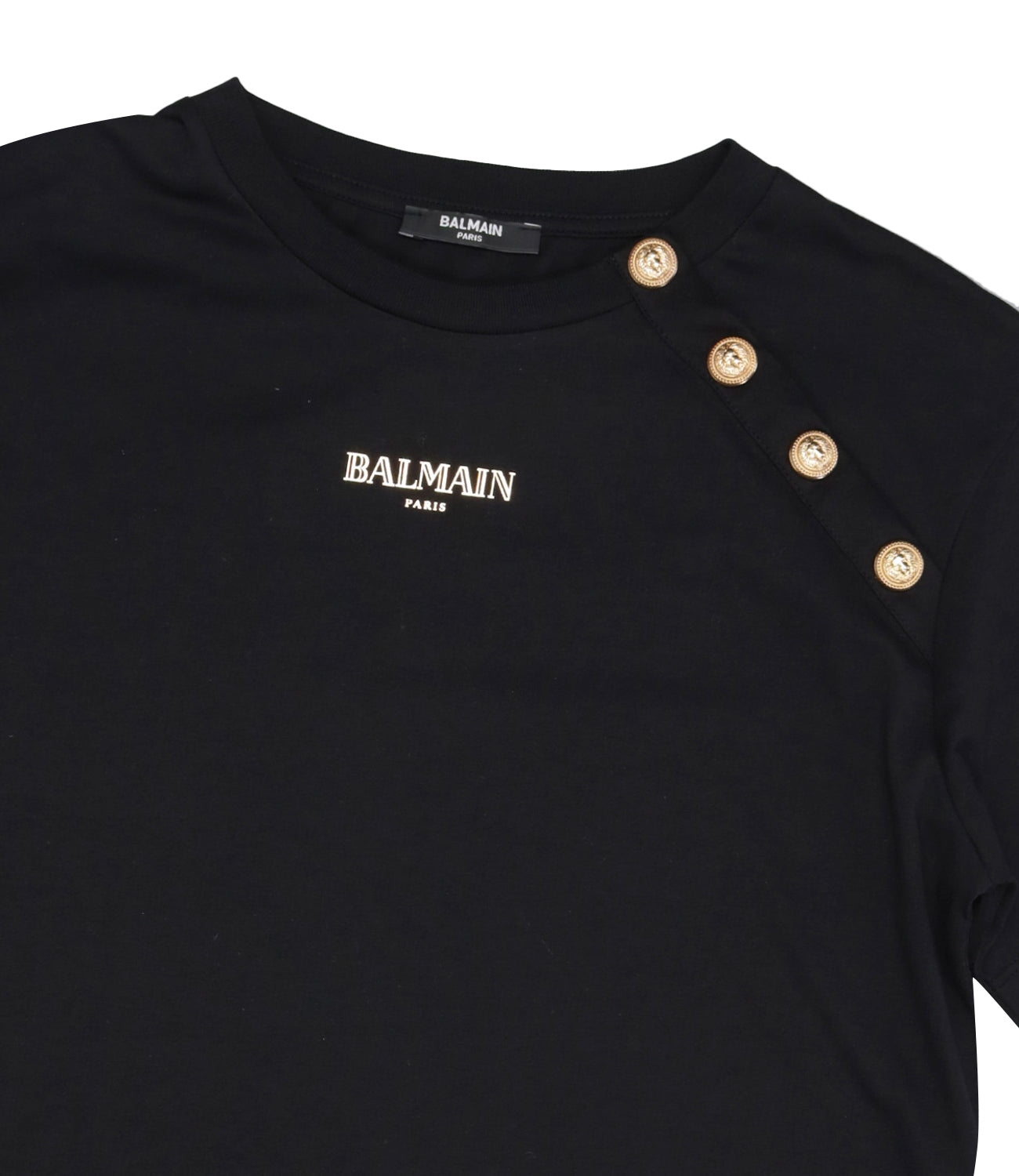 Balmain Kids | Black and Gold T-Shirt