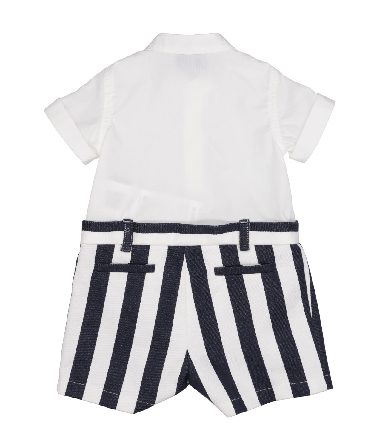 Fay Junior | Dungarees Navy Blue and Ivory