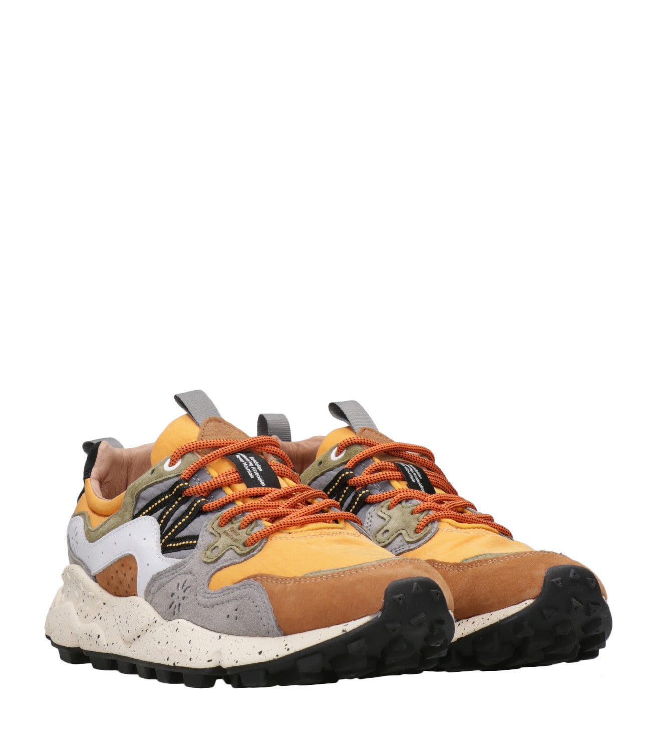 Flower Mountain | Sneakers Yamano 3 Man Marrone e Arancio