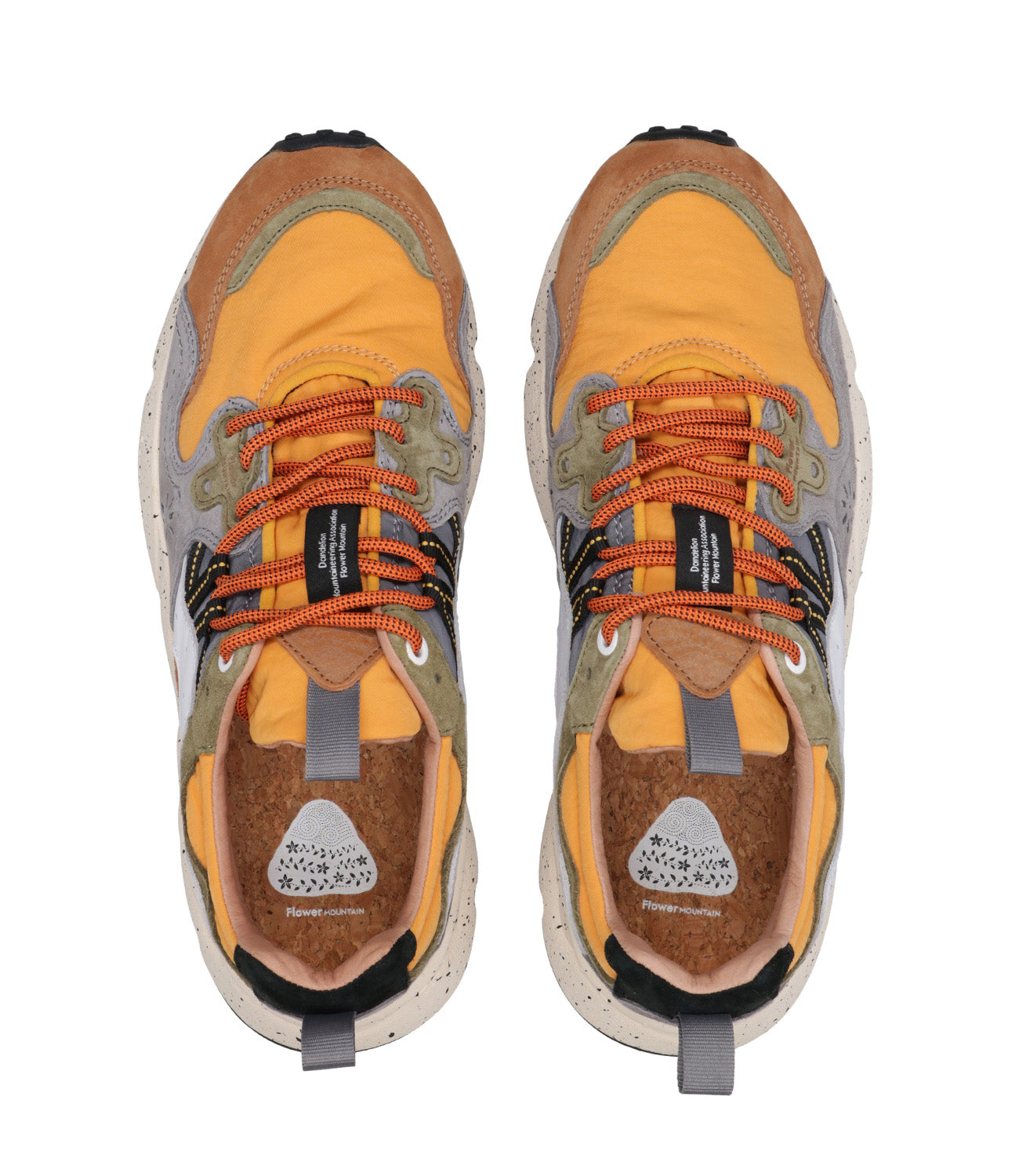 Flower Mountain | Sneakers Yamano 3 Man Marrone e Arancio