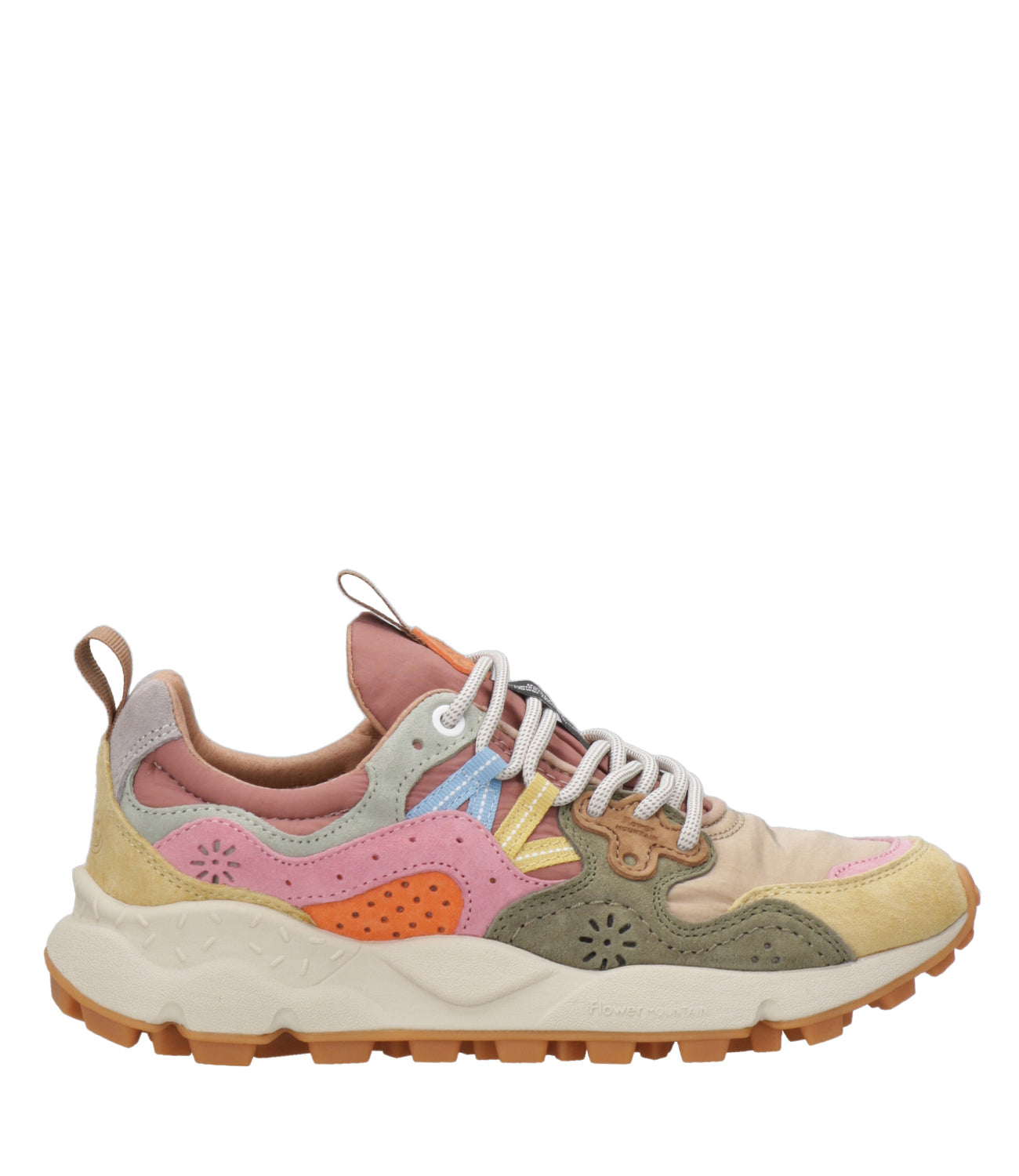 Flower Mountain | Yamano 3 Women's Sneakers Cream Taupe and Military